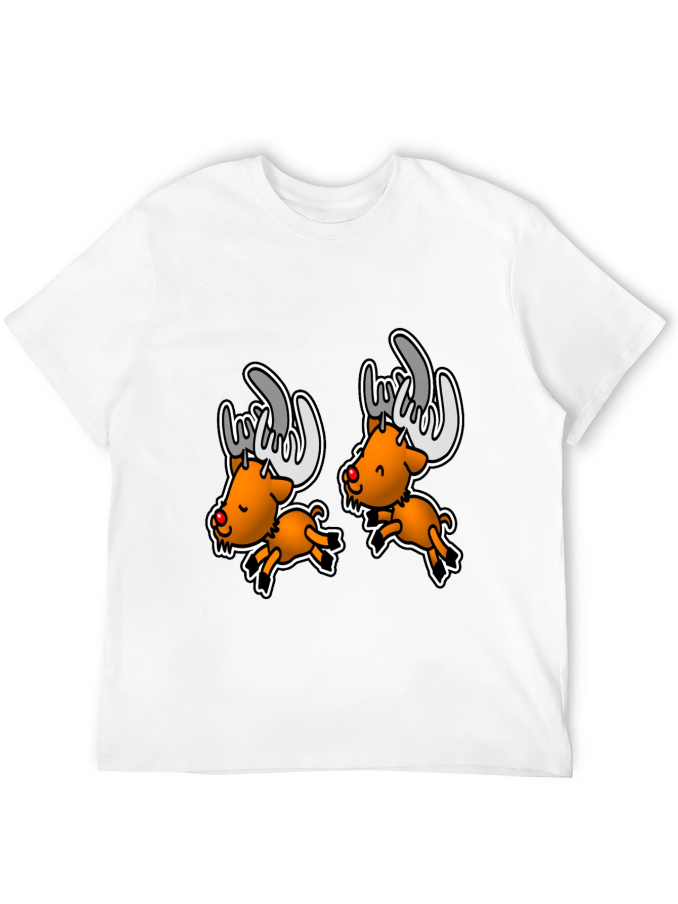 Rockin Reindeer Graphic Tee - Holiday Humor