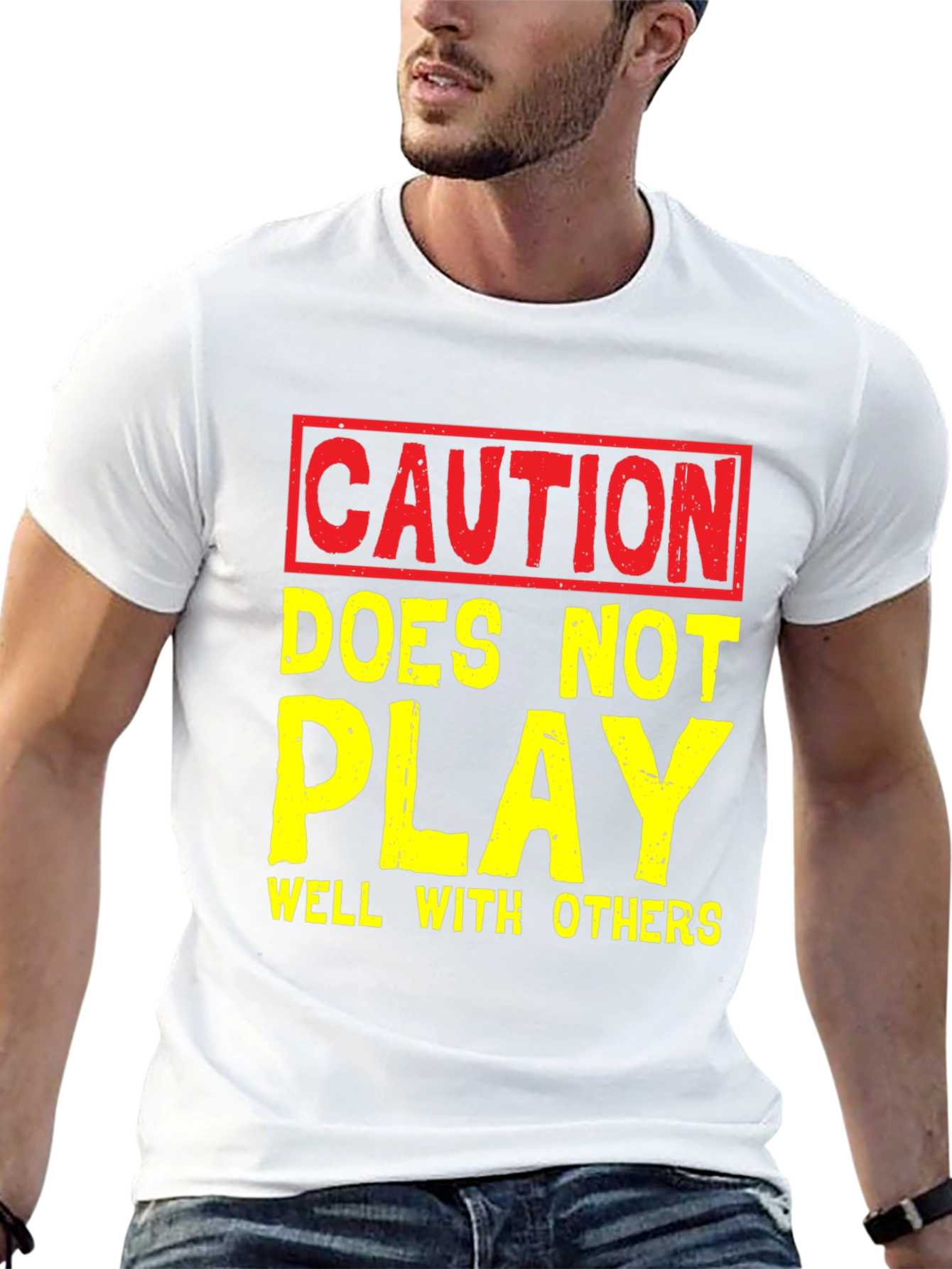 Caution: Doesnt Play Well With Others - Graphic T-Shirt