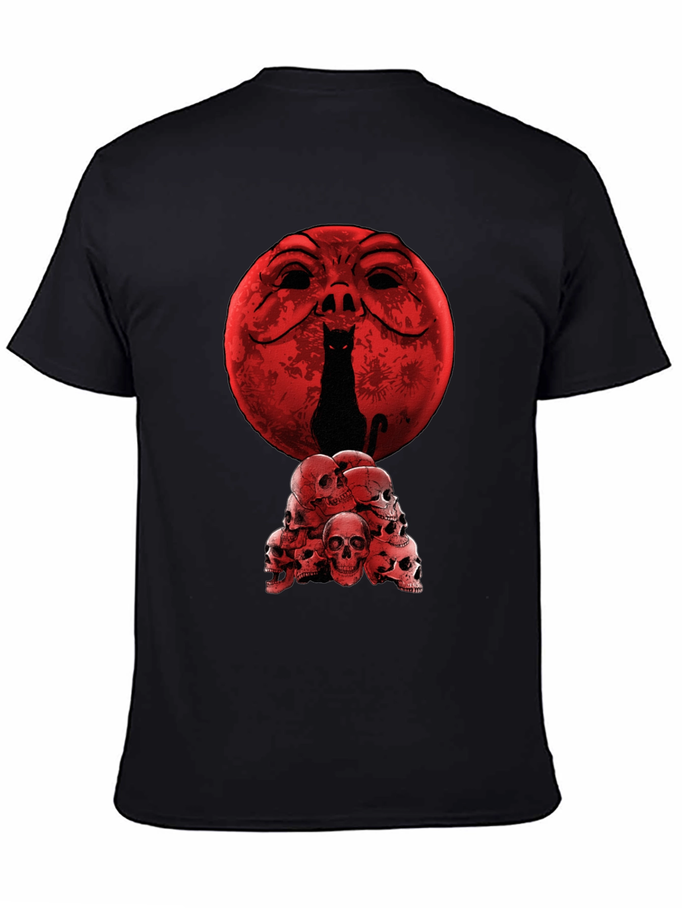 Cat Skull Moon T-Shirt