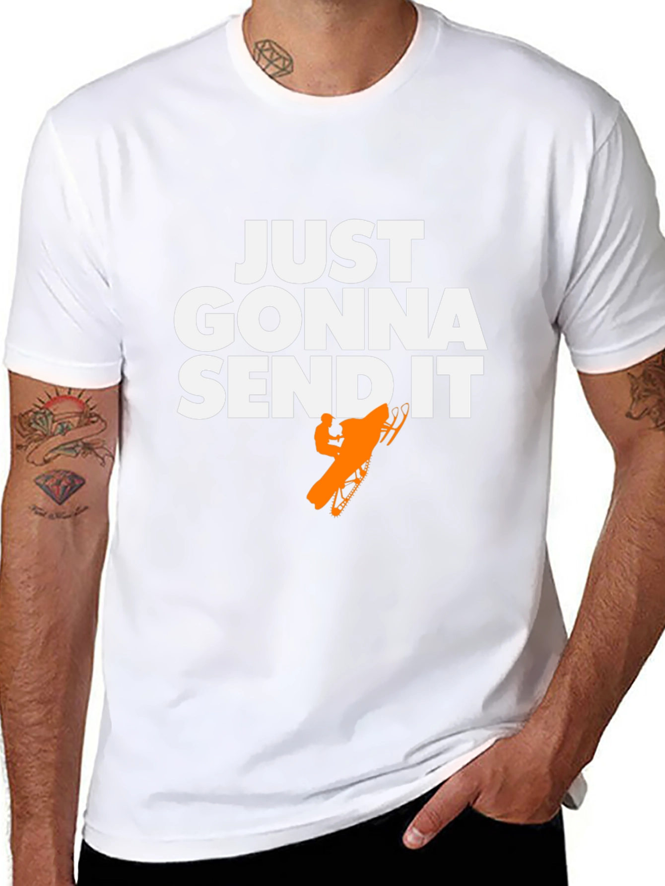 Just Gonna Send It T-Shirt - Snowmobile Graphic Tee