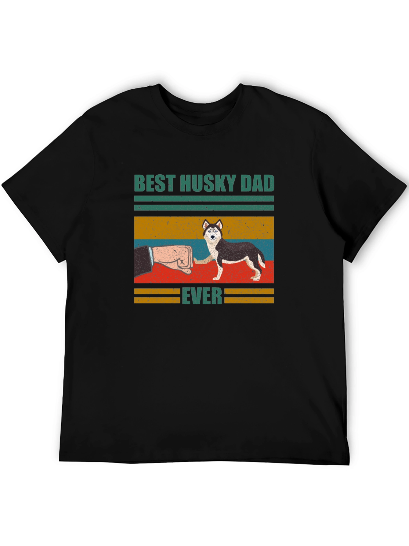Best Husky Dad Ever Graphic T-Shirt