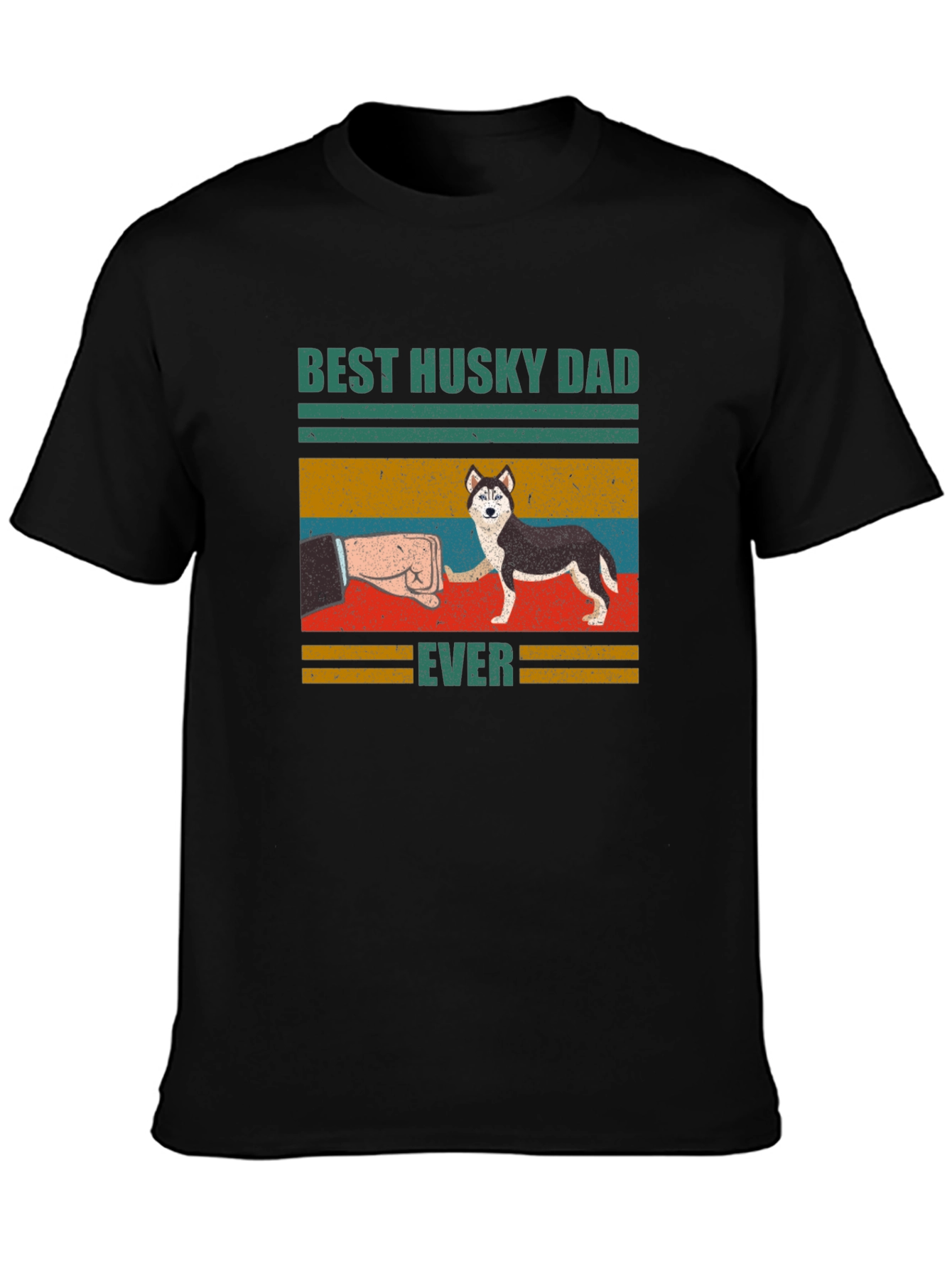 Best Husky Dad Ever Graphic T-Shirt