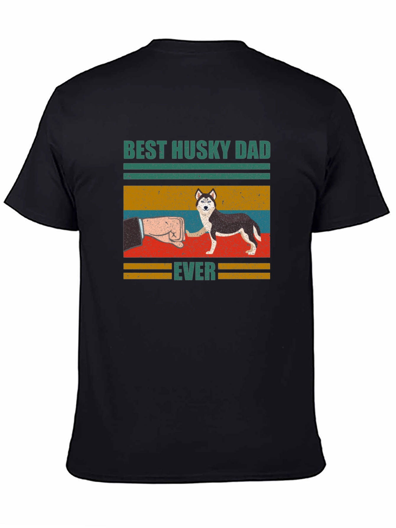 Best Husky Dad Ever Graphic T-Shirt