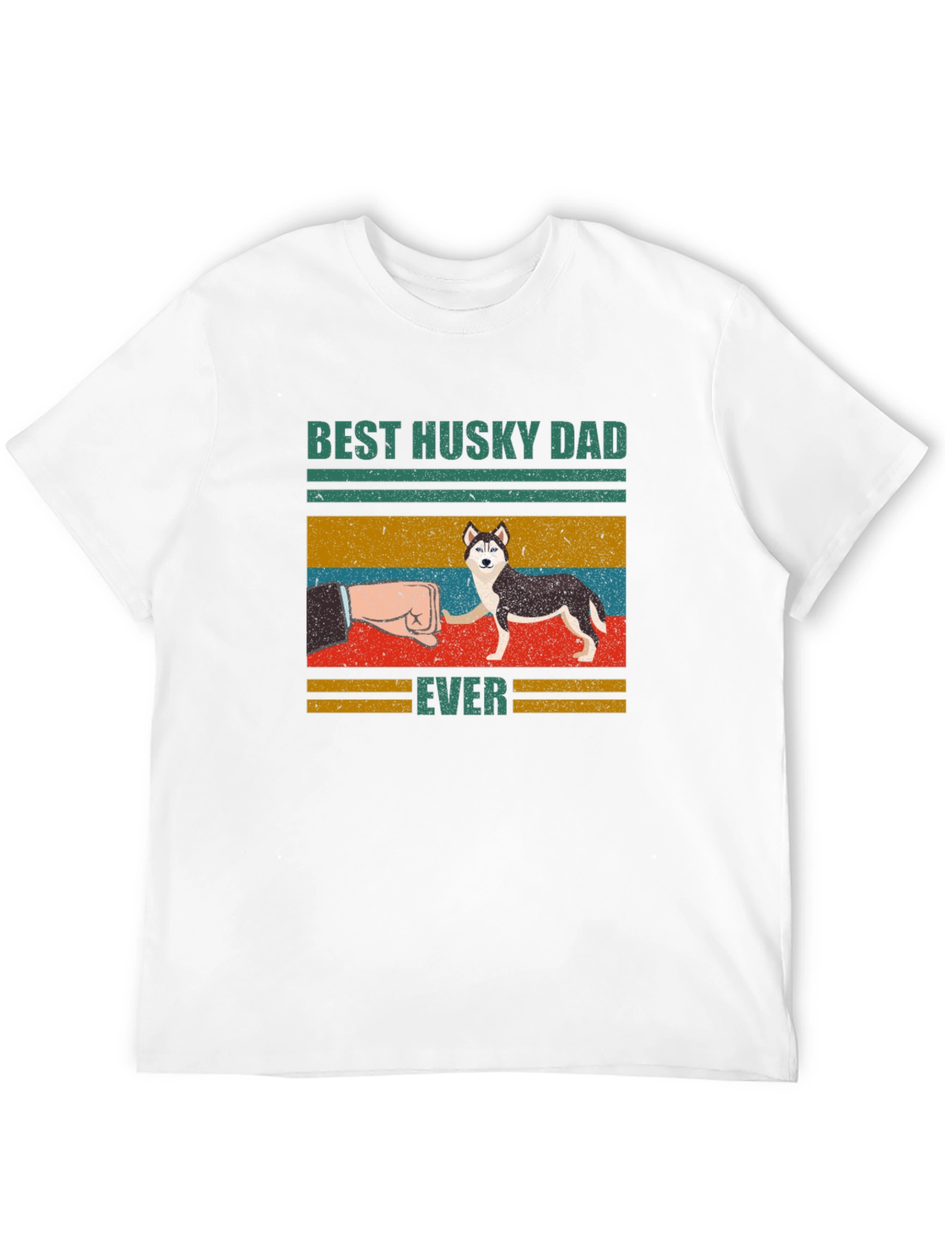Best Husky Dad Ever Graphic T-Shirt