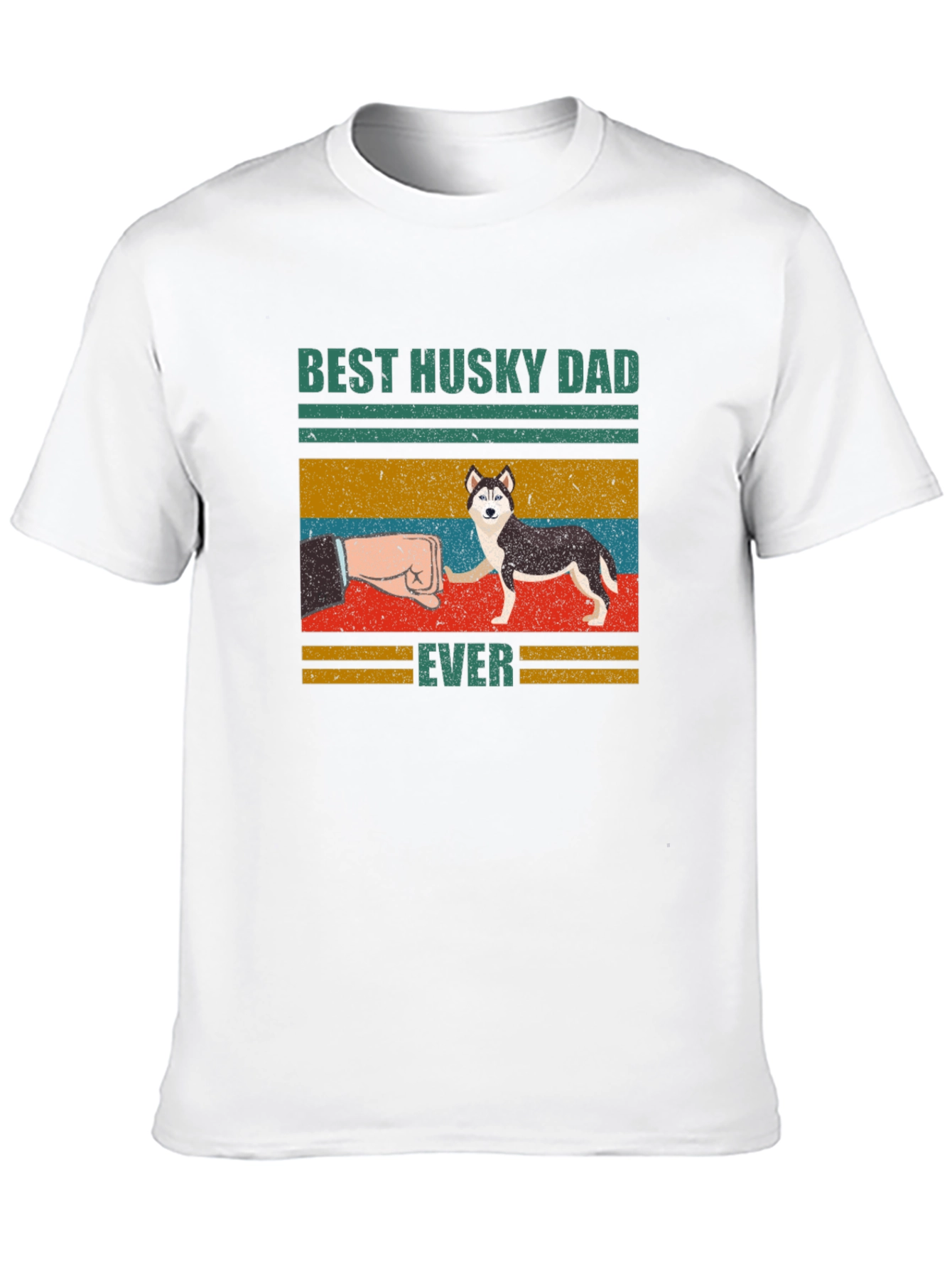 Best Husky Dad Ever Graphic T-Shirt