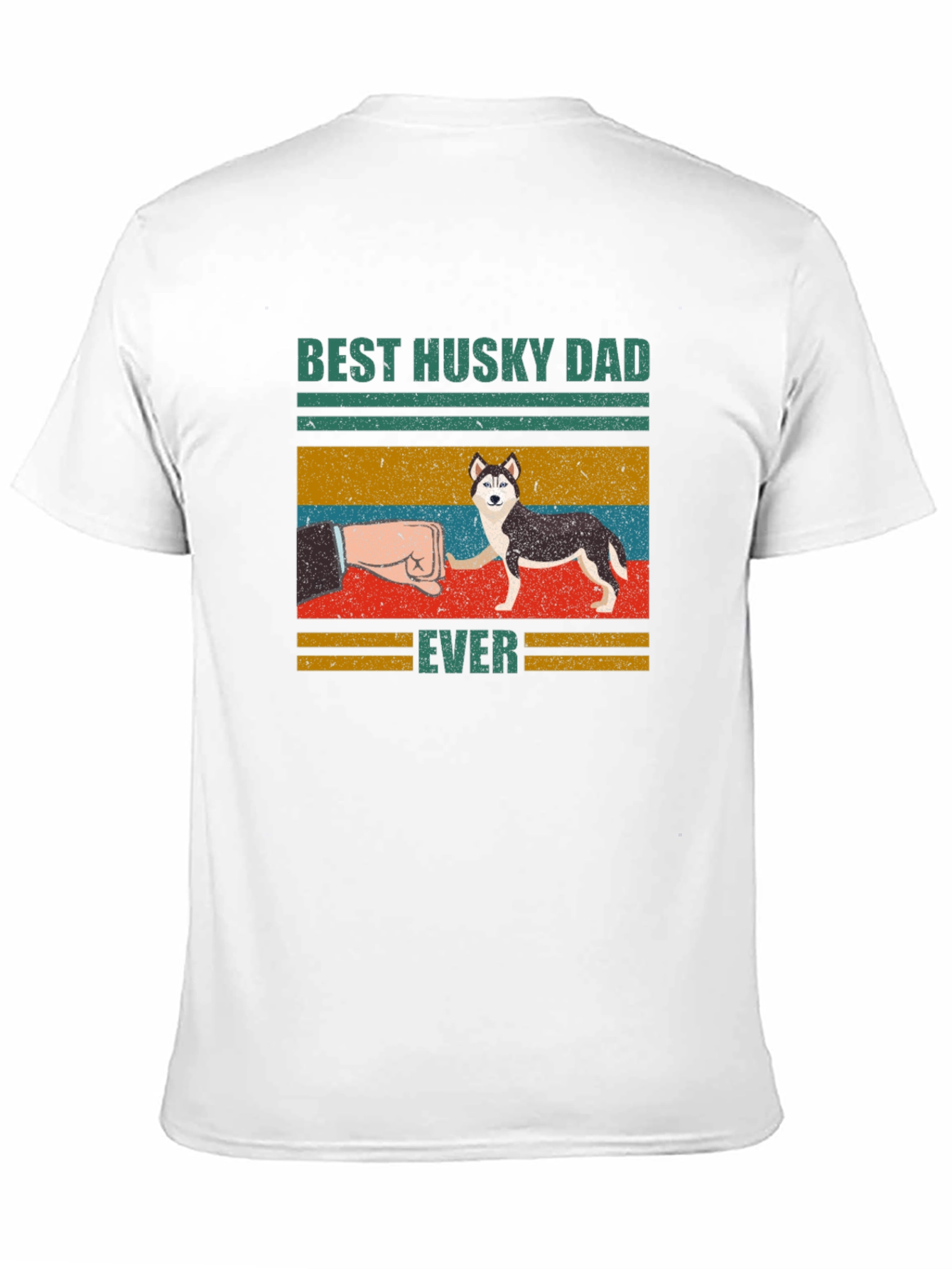 Best Husky Dad Ever Graphic T-Shirt