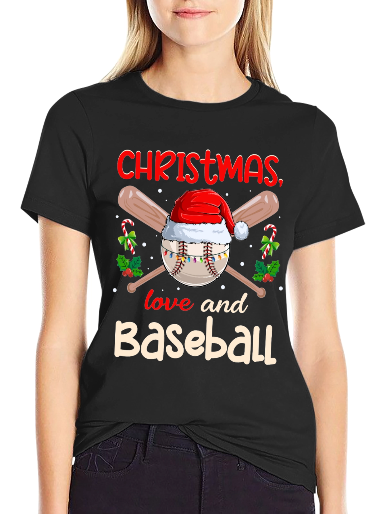 Christmas Baseball T-Shirt