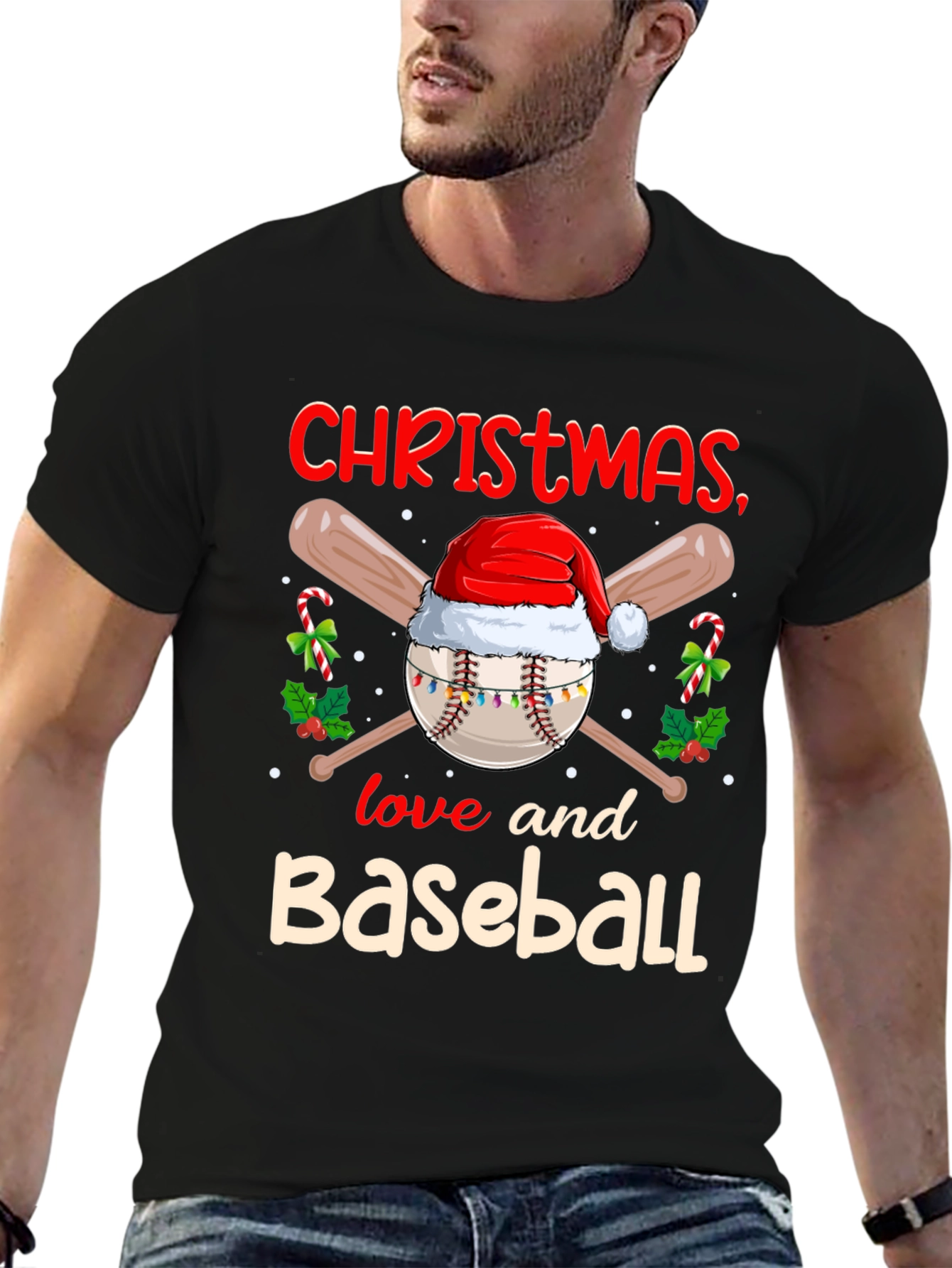 Christmas Baseball T-Shirt