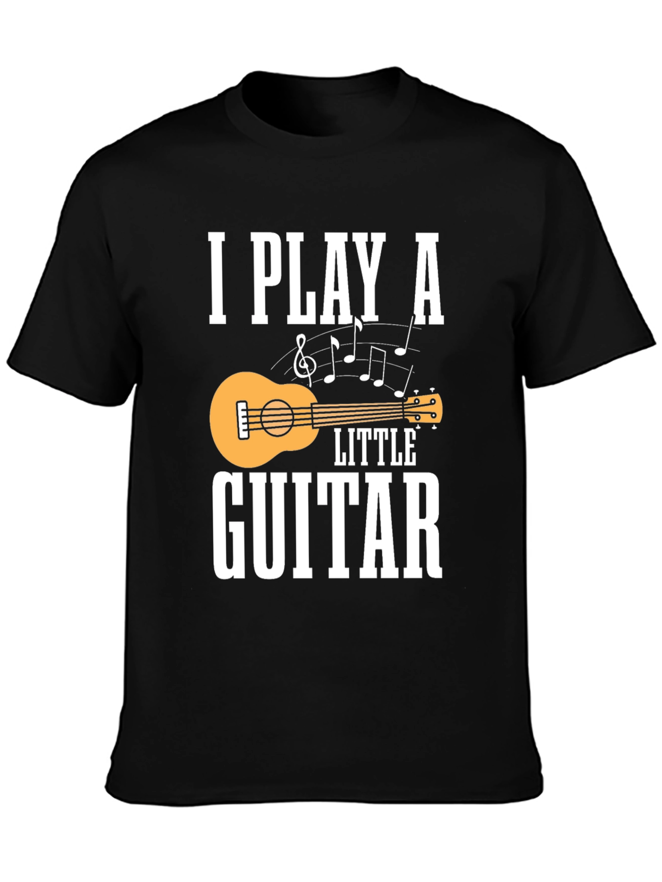 I Play a Little Guitar Graphic Tee