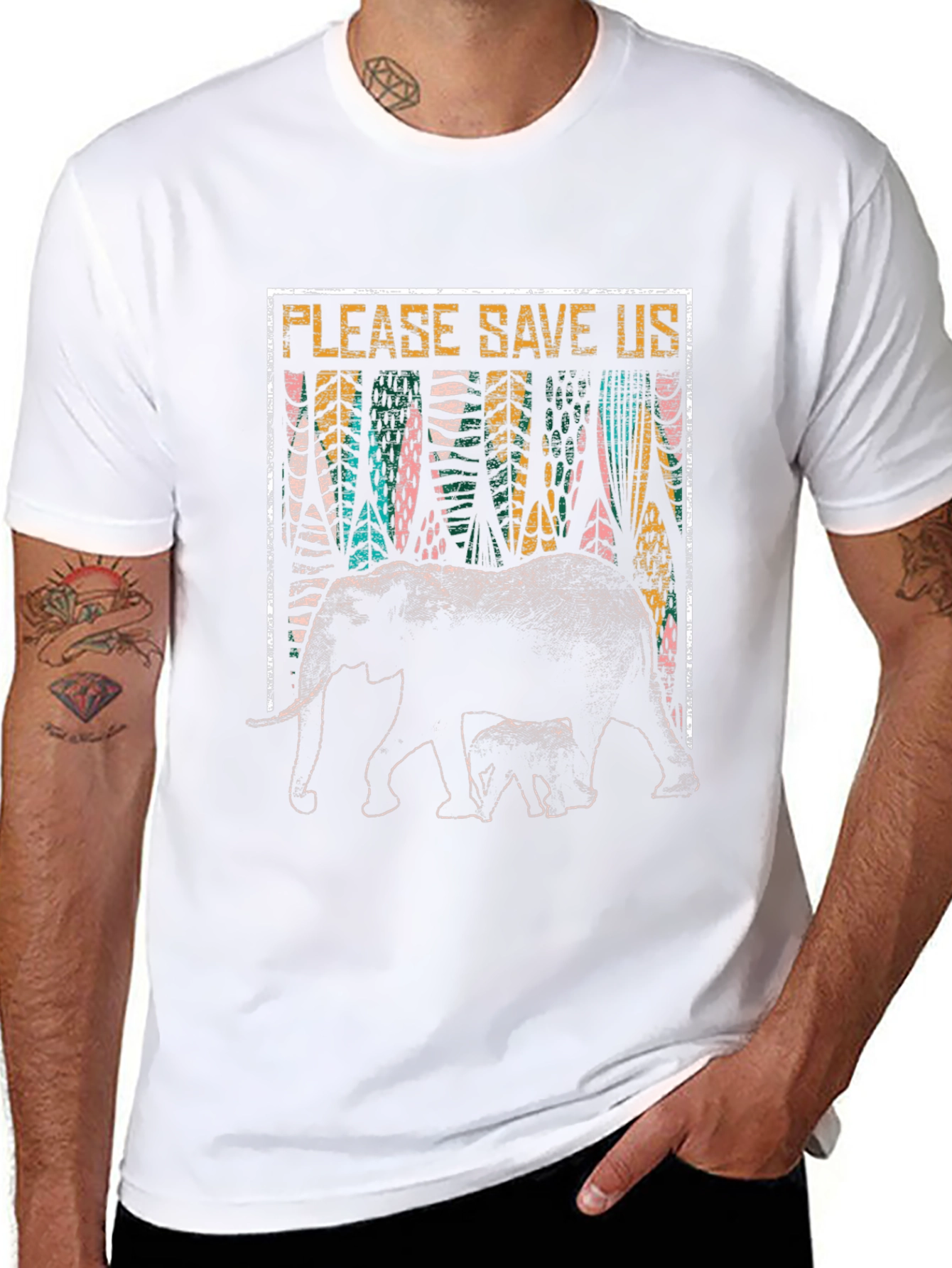 Save the Elephants Graphic T-Shirt