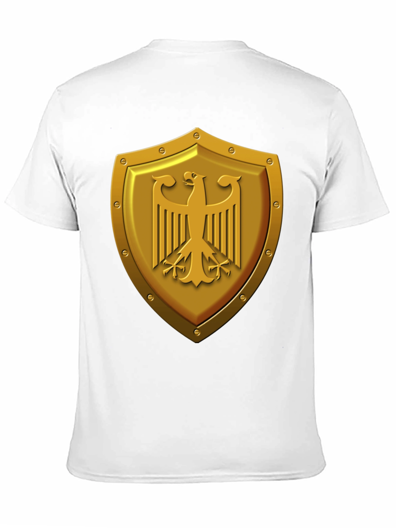 Gold Eagle Shield Graphic Tee - Black