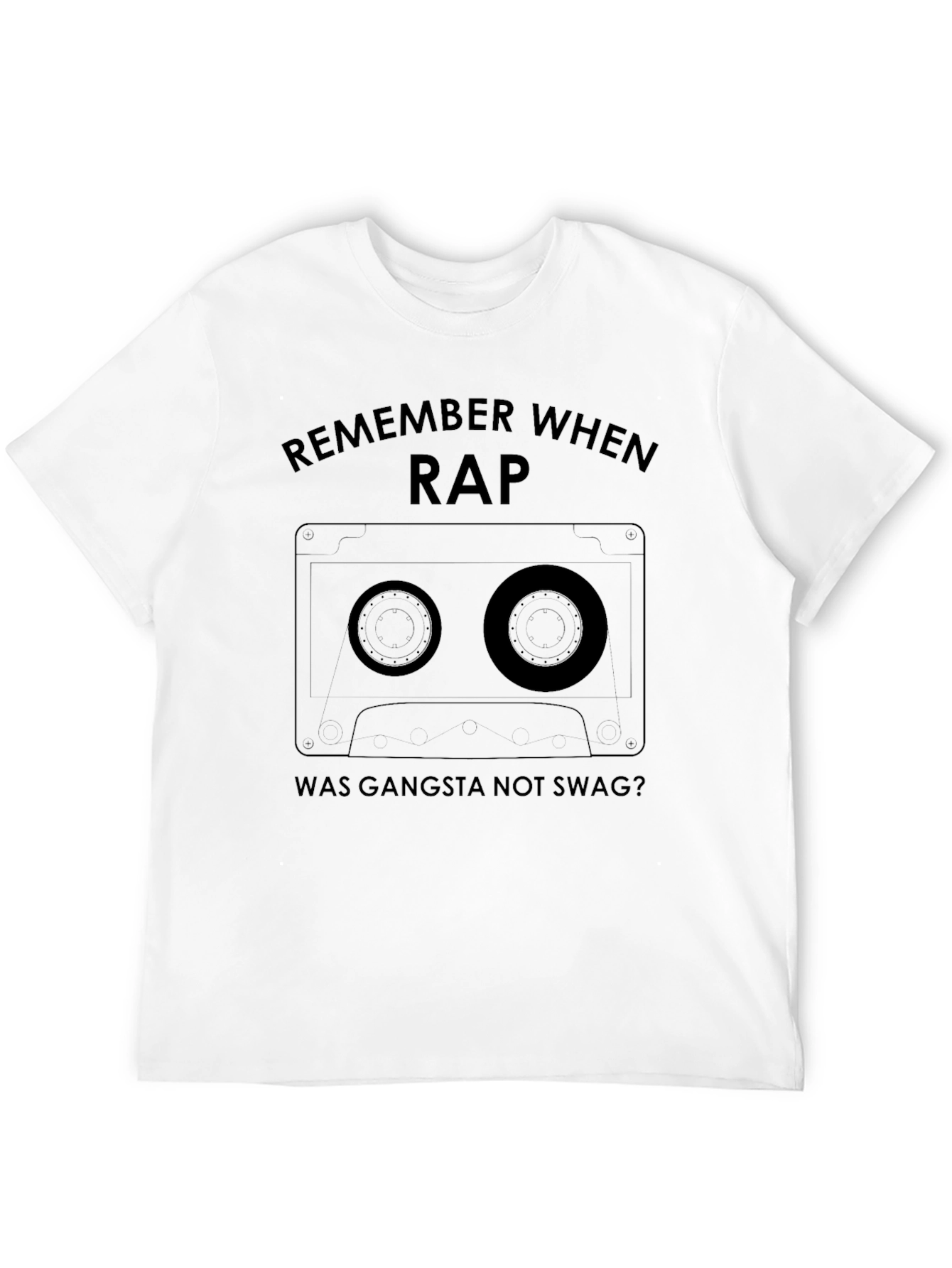 Remember When Rap Was Gangsta Black T-Shirt