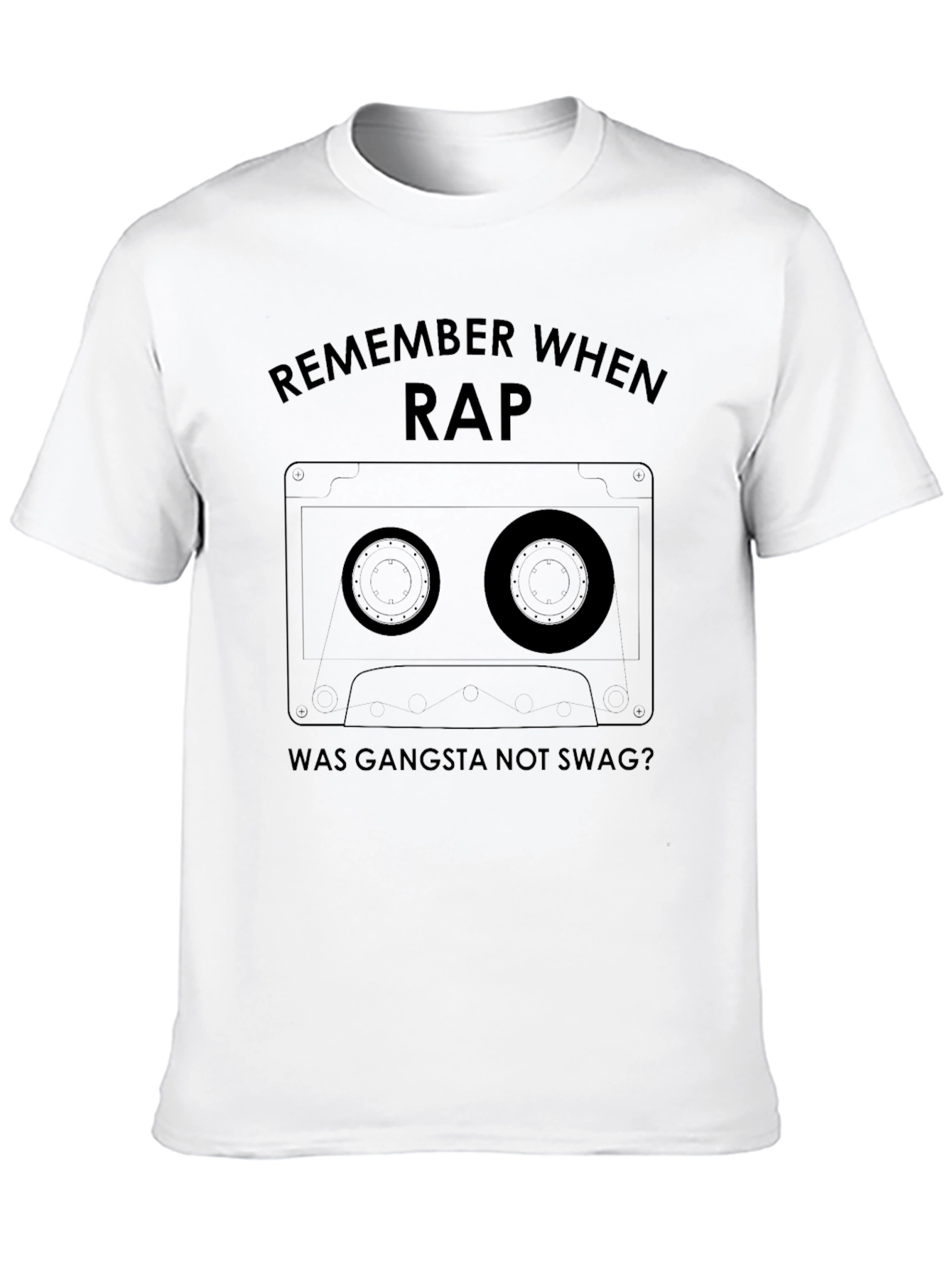 Remember When Rap Was Gangsta Black T-Shirt