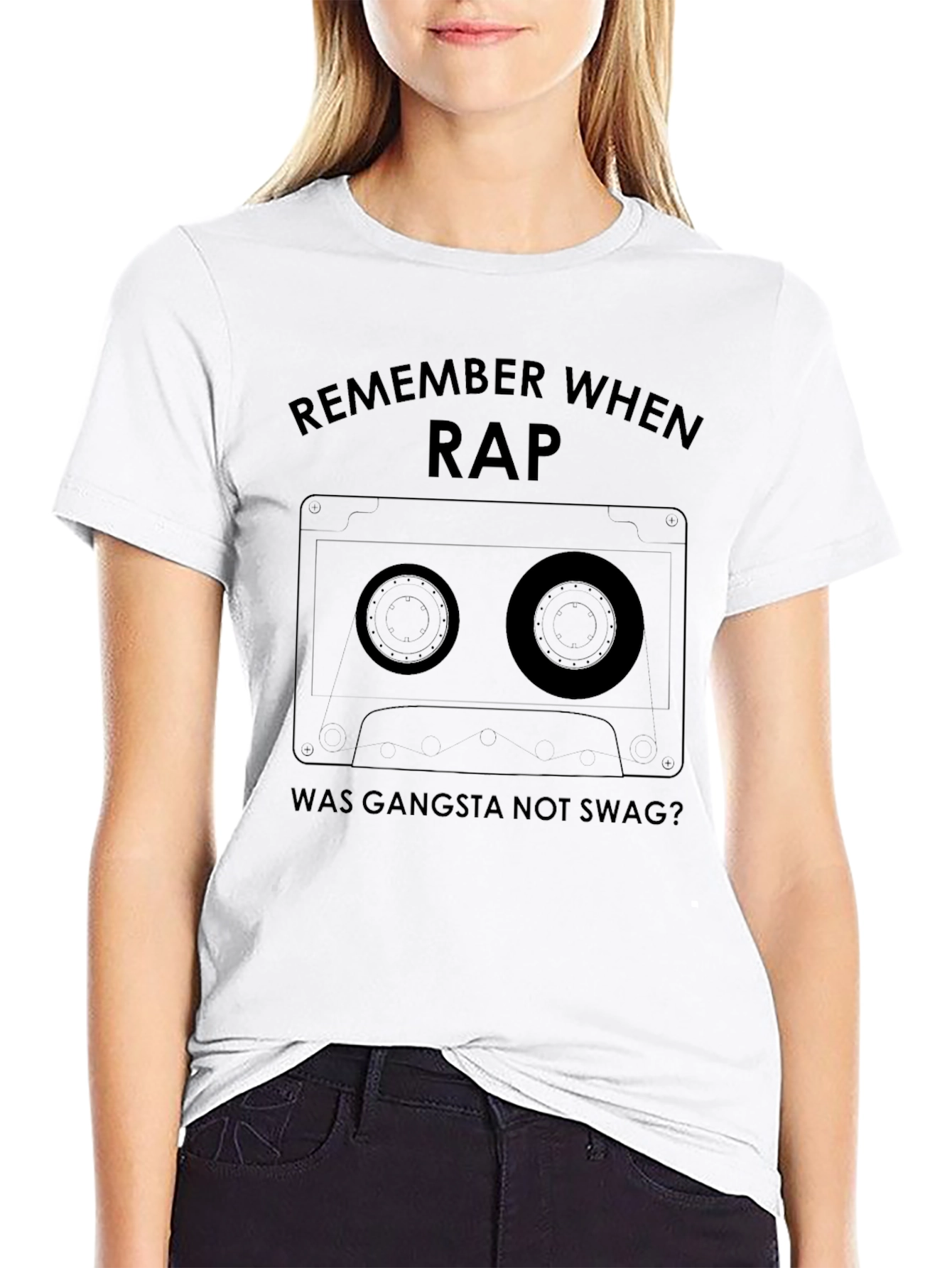 Remember When Rap Was Gangsta Black T-Shirt