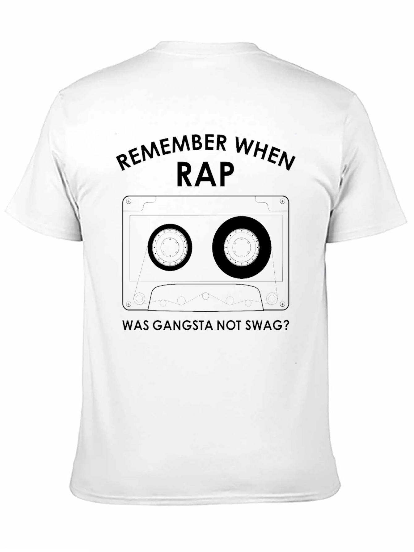 Remember When Rap Was Gangsta Black T-Shirt