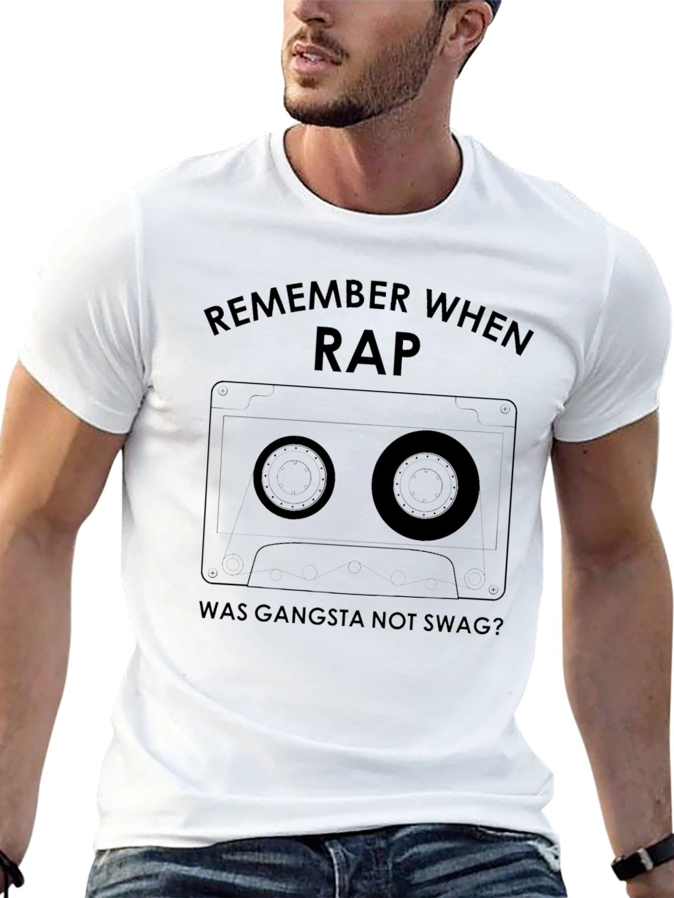 Remember When Rap Was Gangsta Black T-Shirt