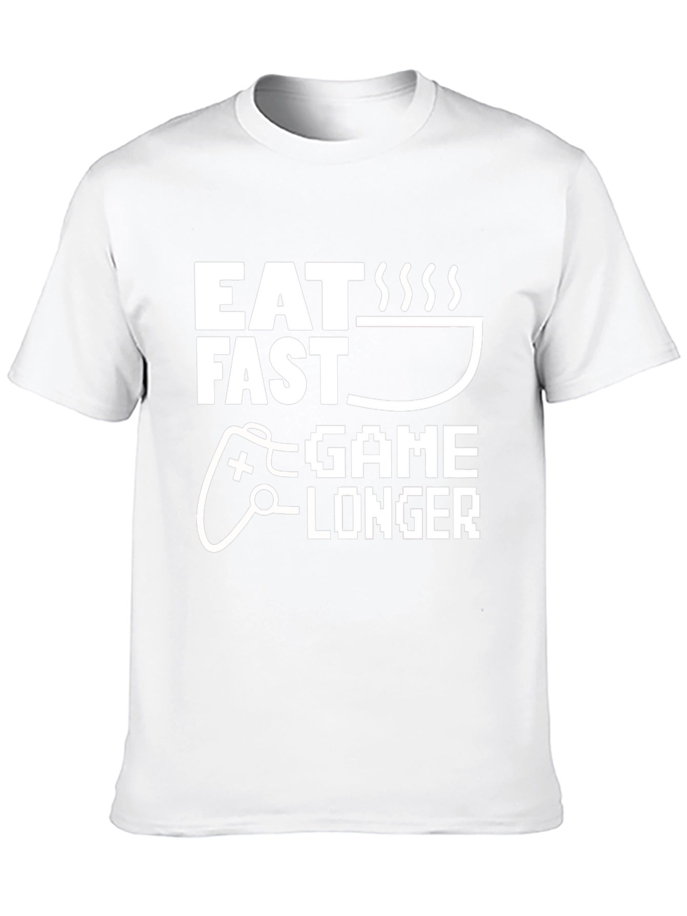 Eat Fast Game Longer Black T-Shirt