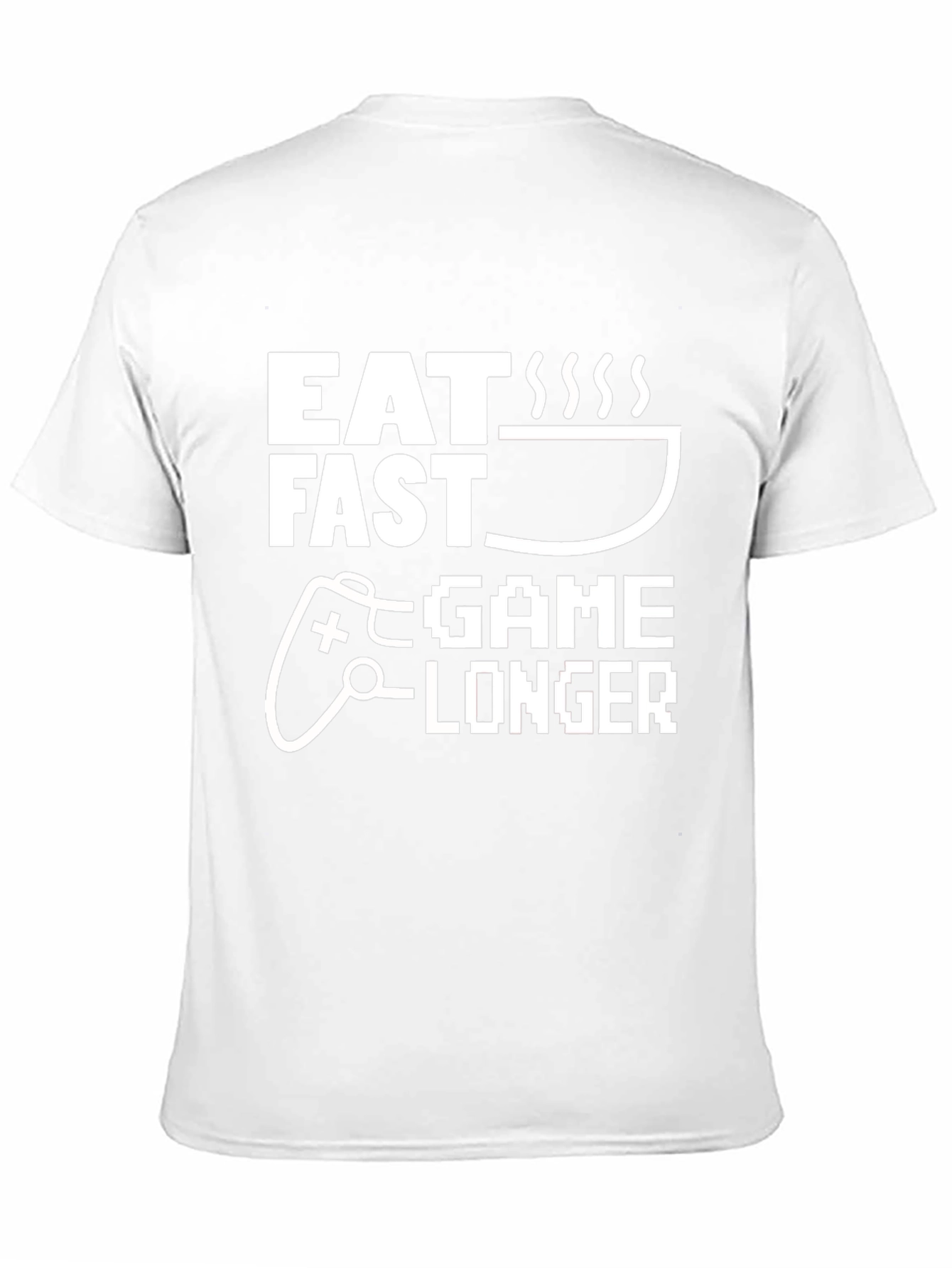 Eat Fast Game Longer Black T-Shirt