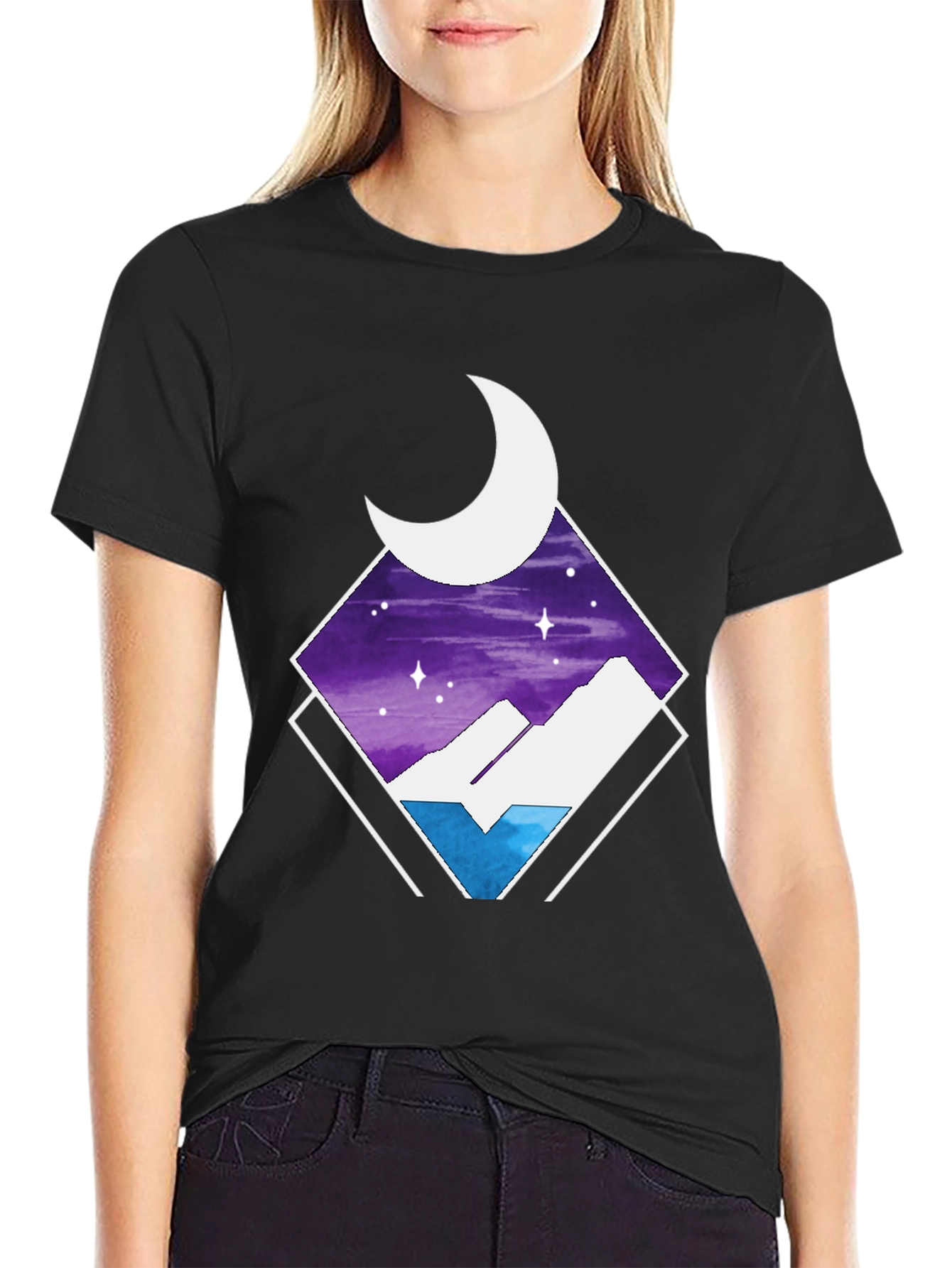 Night Sky Mountain T-Shirt