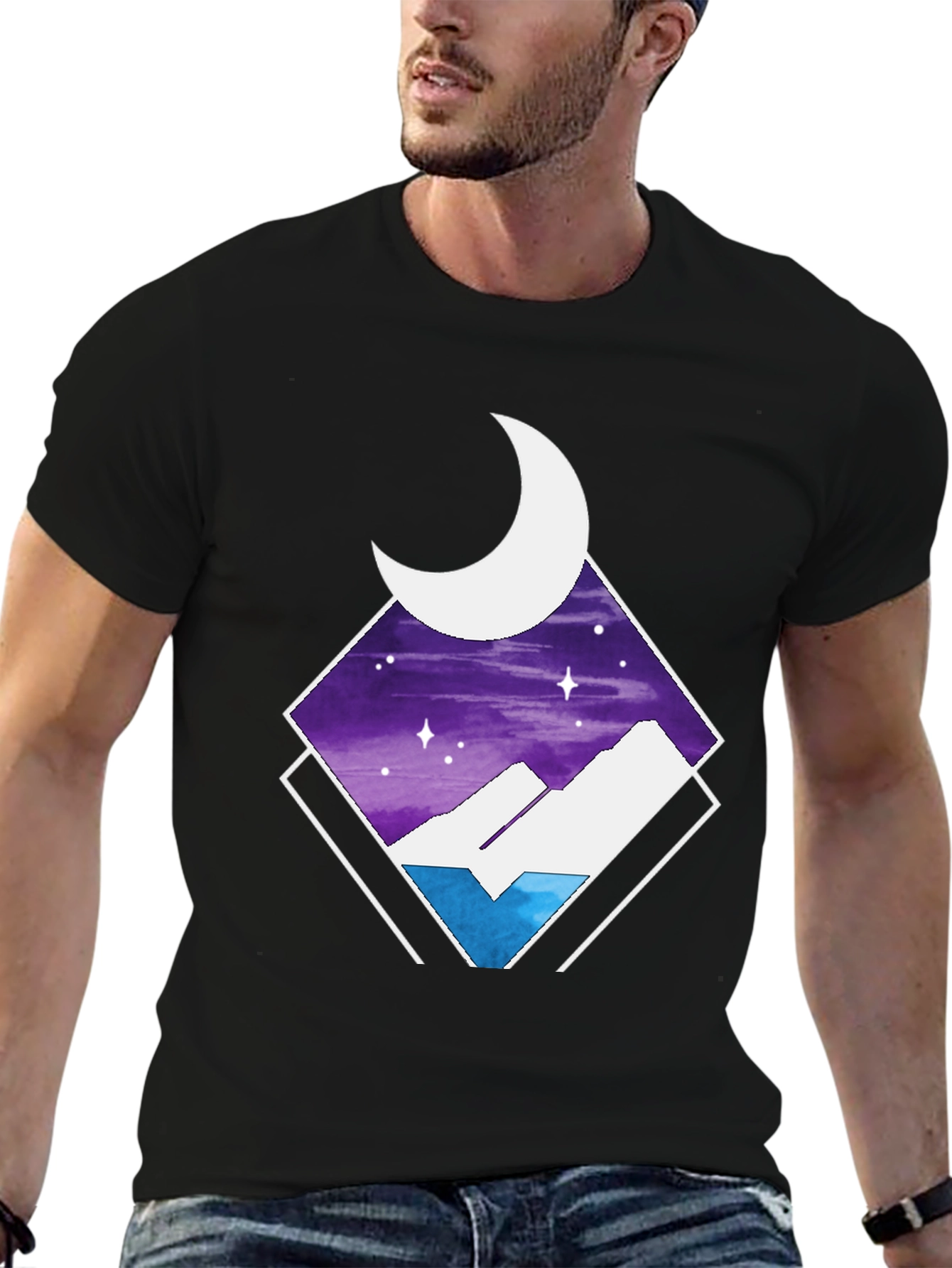 Night Sky Mountain T-Shirt