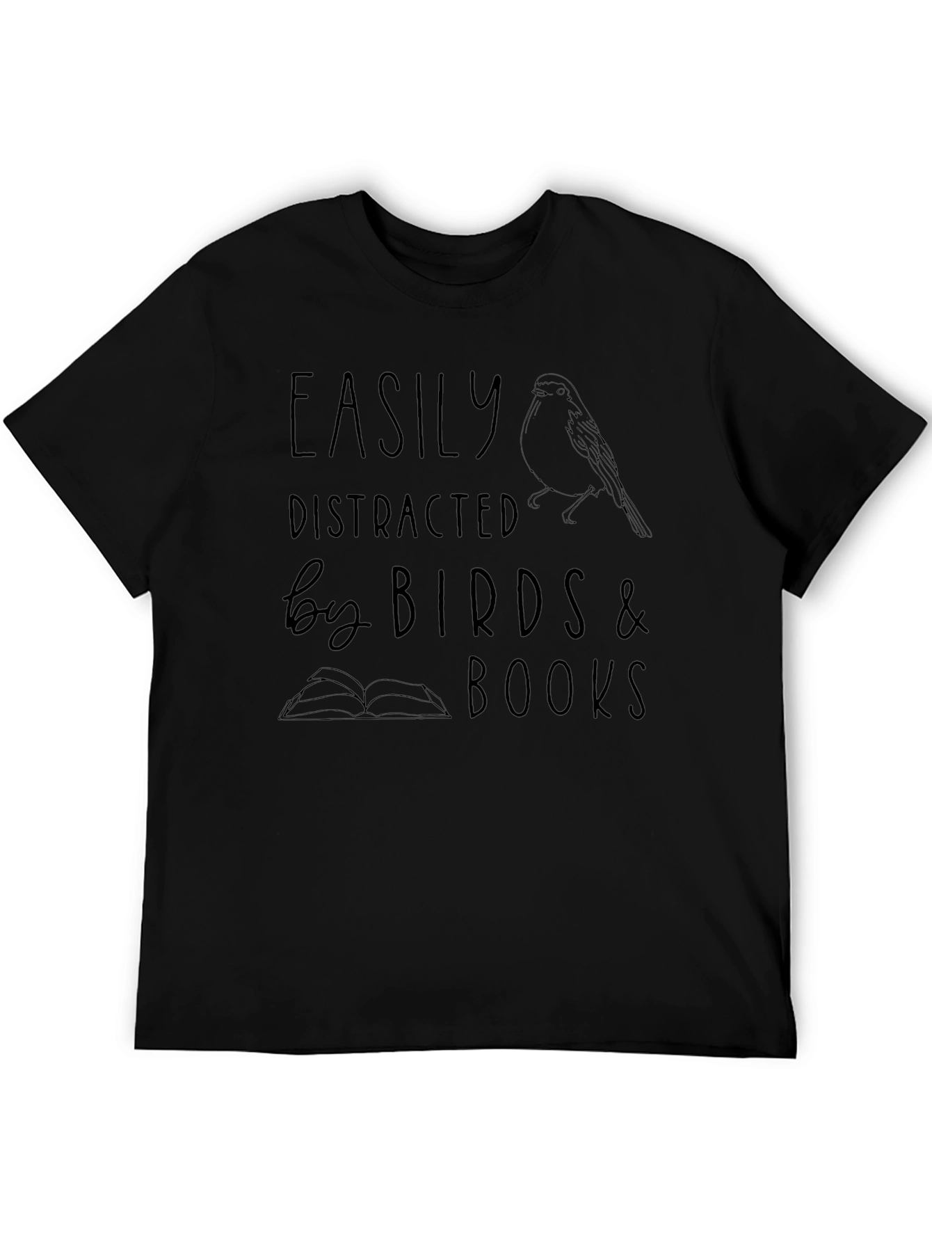 Easily Distracted by Birds & Books T-Shirt