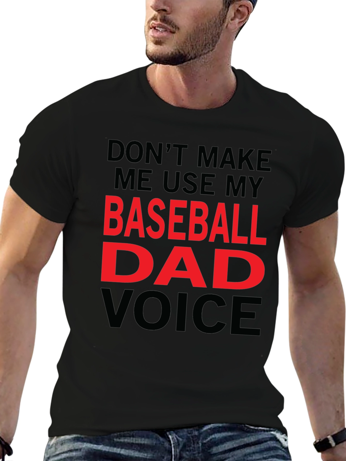 Baseball Dad Voice T-Shirt - Funny Dad Gift