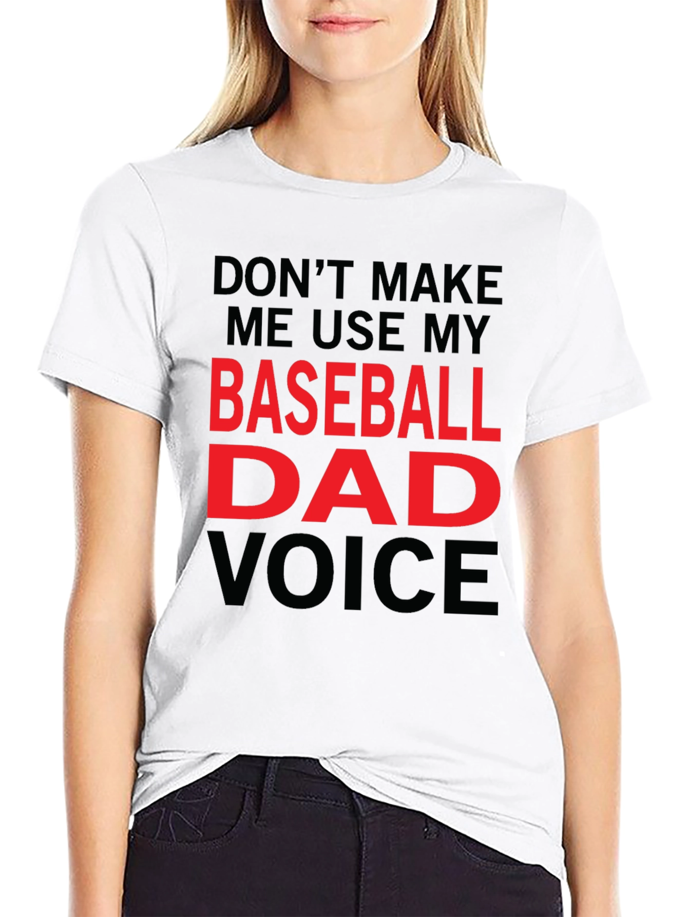 Baseball Dad Voice T-Shirt - Funny Dad Gift