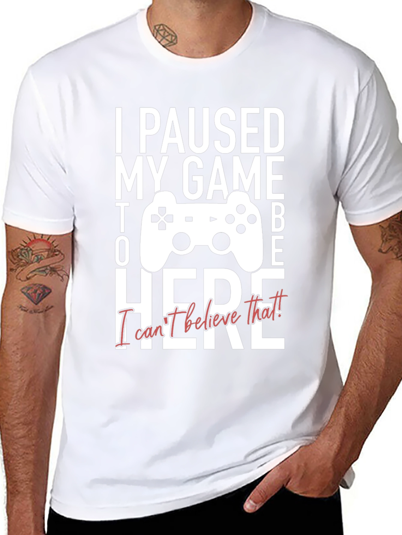I Paused My Game to Be Here Graphic Tee