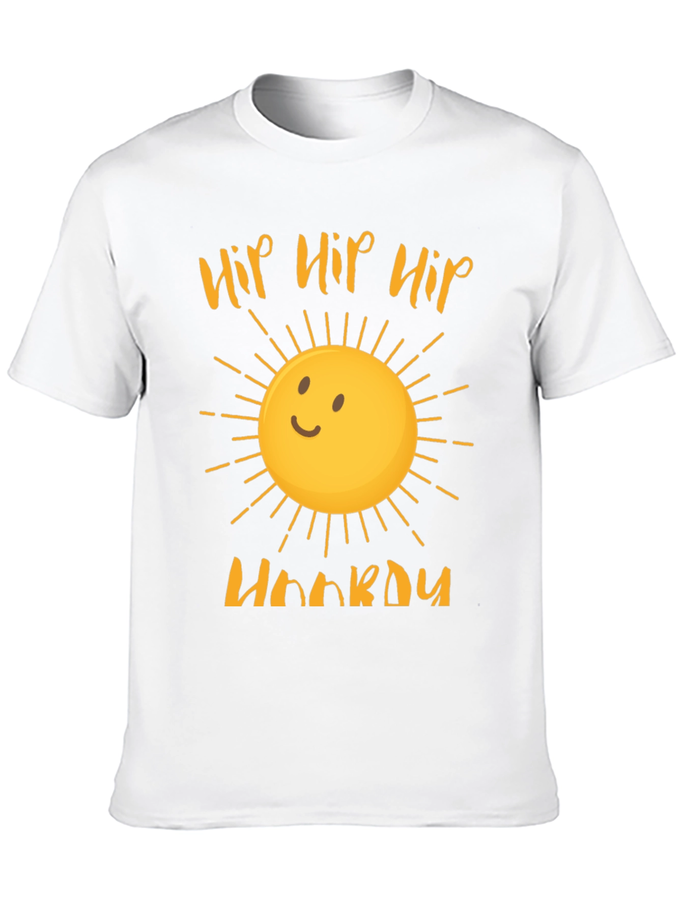 Hip Hip Hooray Sun Graphic Tee - Black