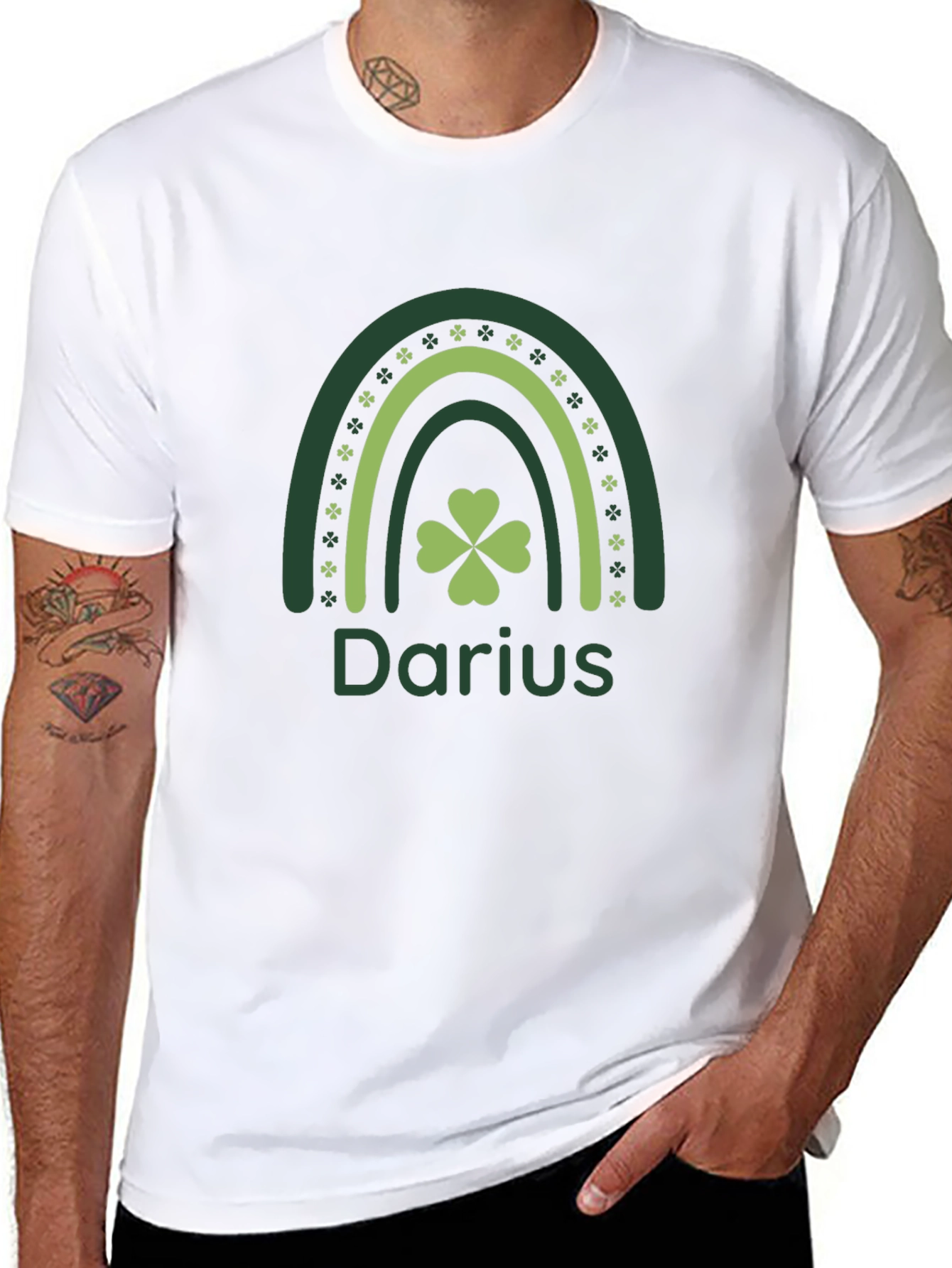 Personalized St. Patricks Day Rainbow T-Shirt