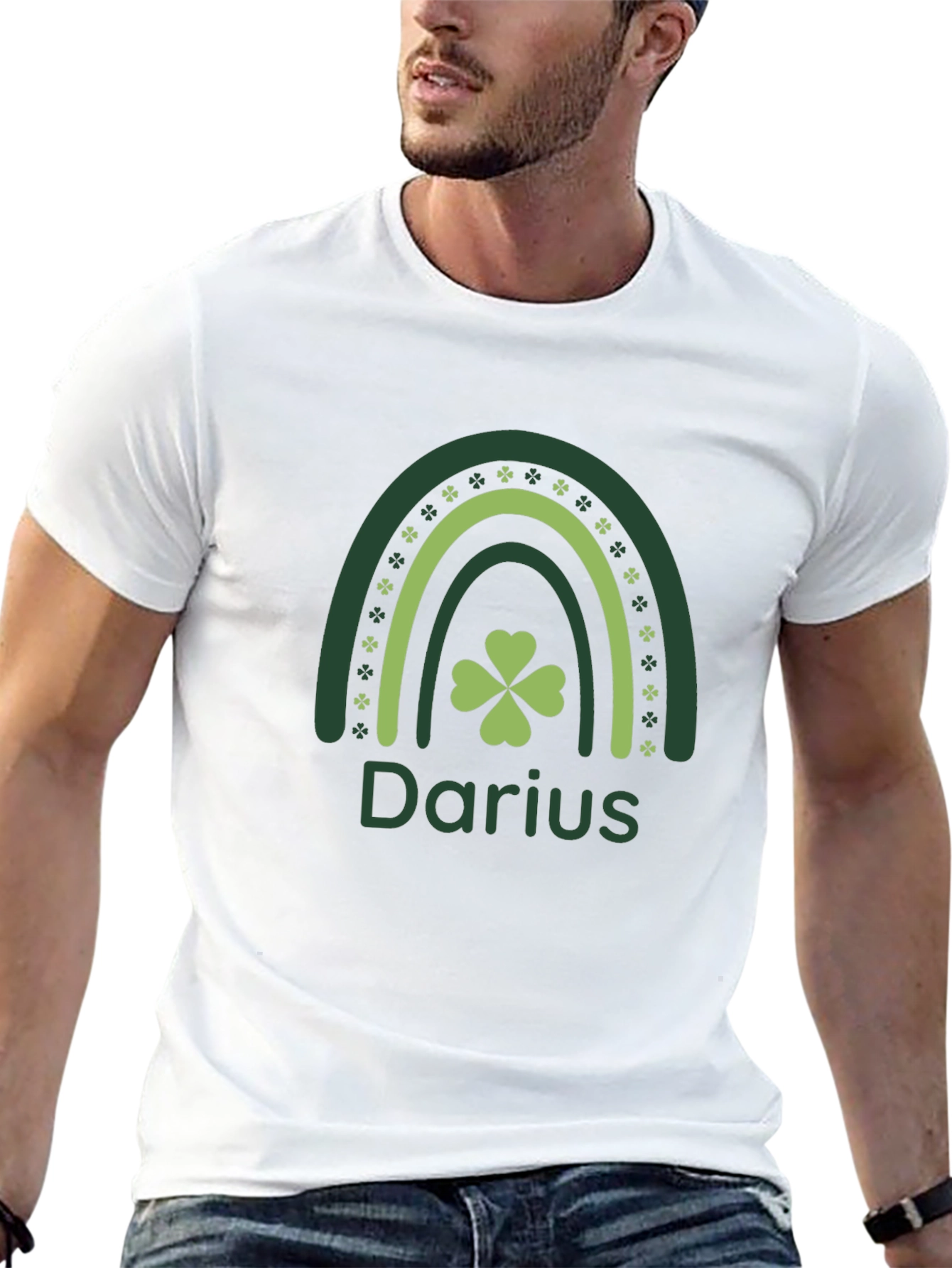 Personalized St. Patricks Day Rainbow T-Shirt