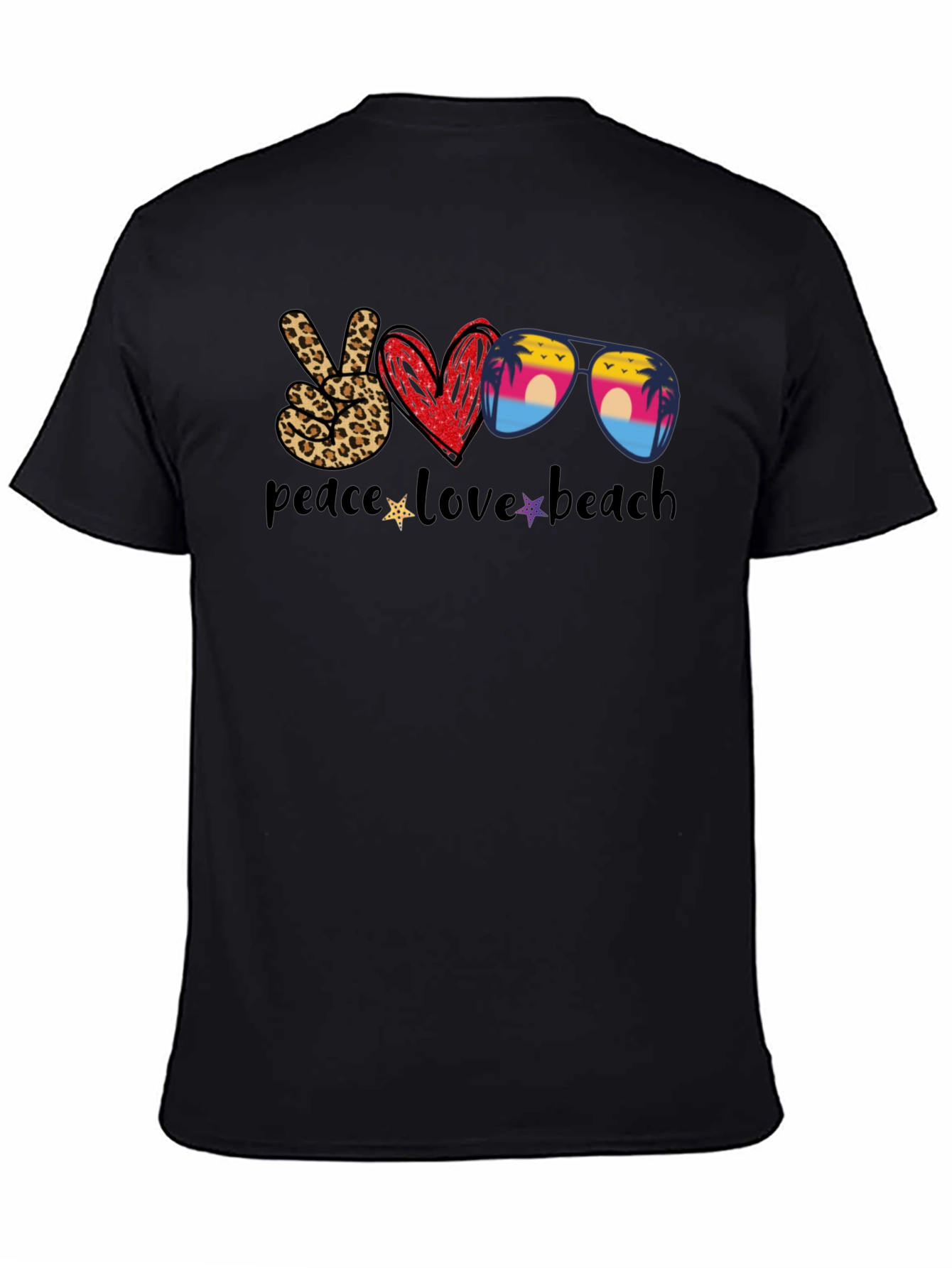 Peace Love Beach Graphic T-Shirt