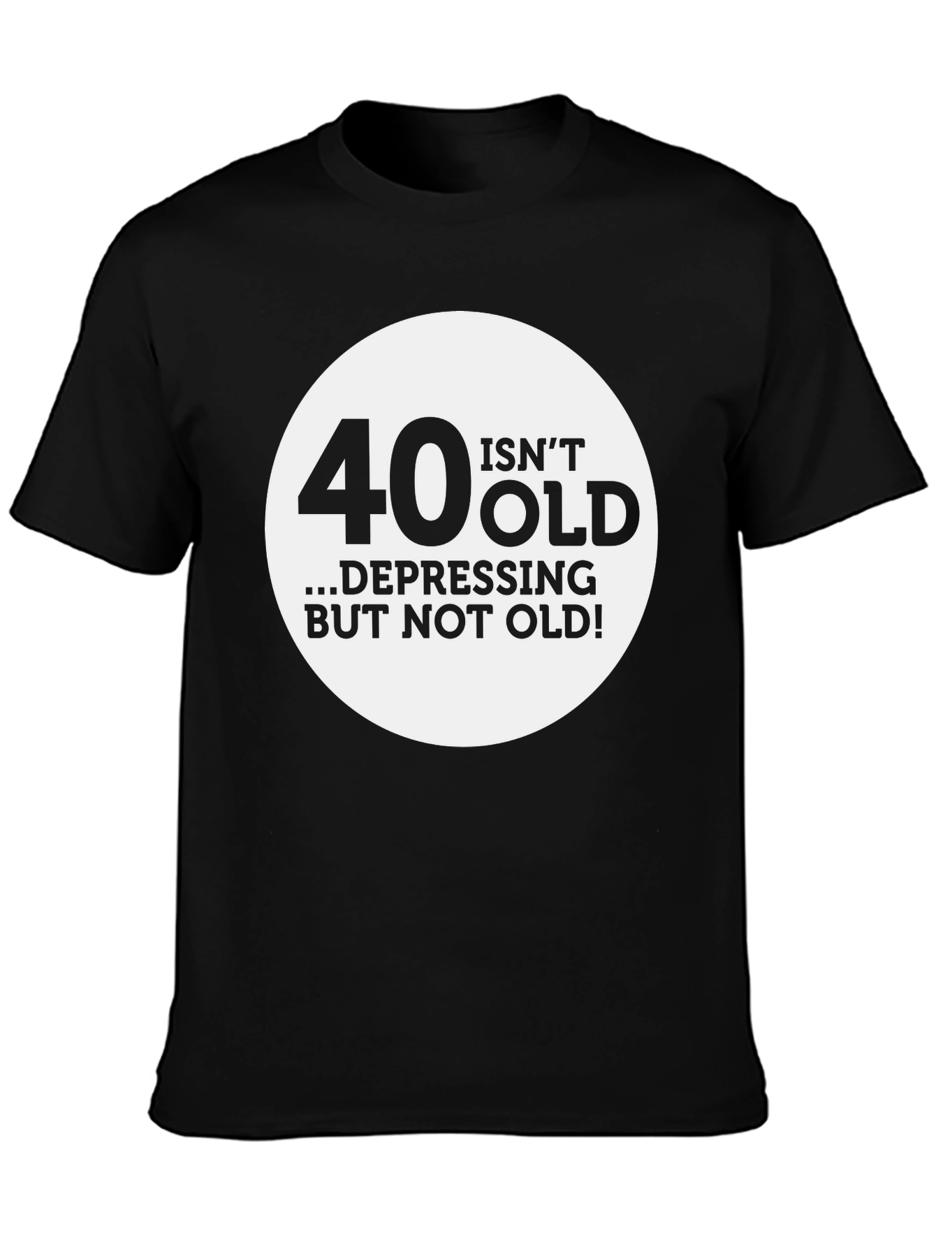 Funny 40th Birthday T-Shirt - Not Old Depressing