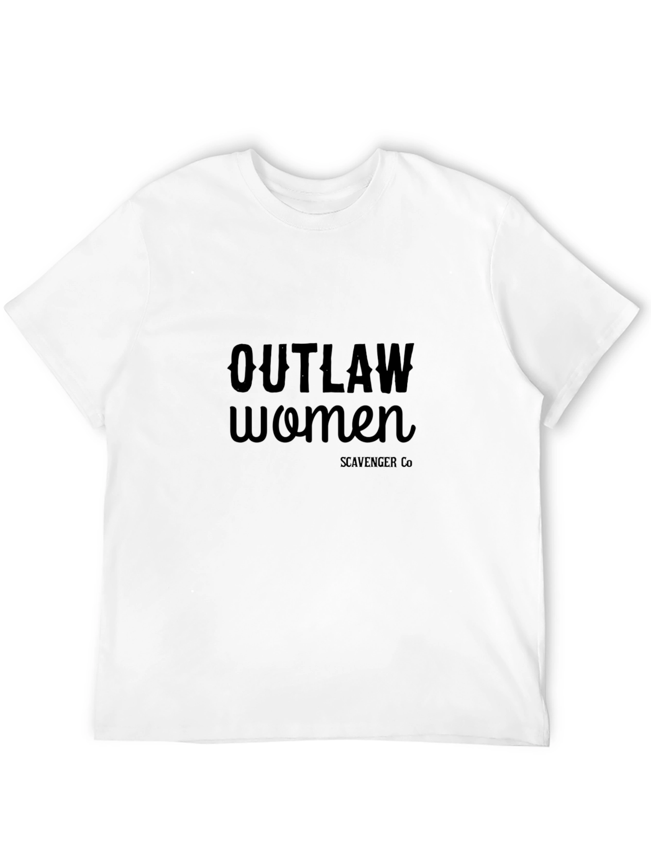 Outlaw Women Black Graphic Tee