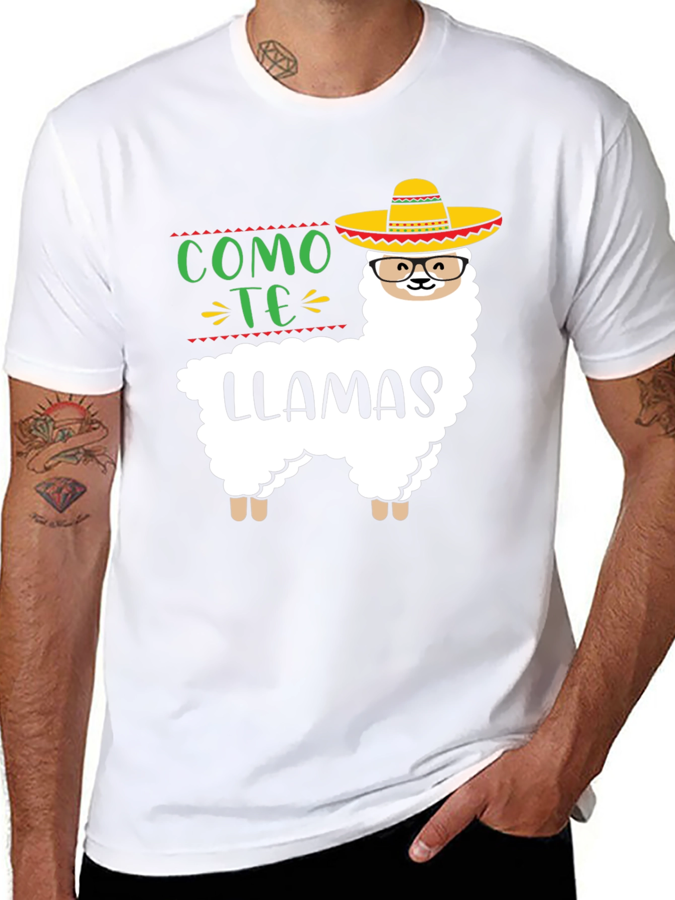 Como Te Llamas Llama Graphic Tee