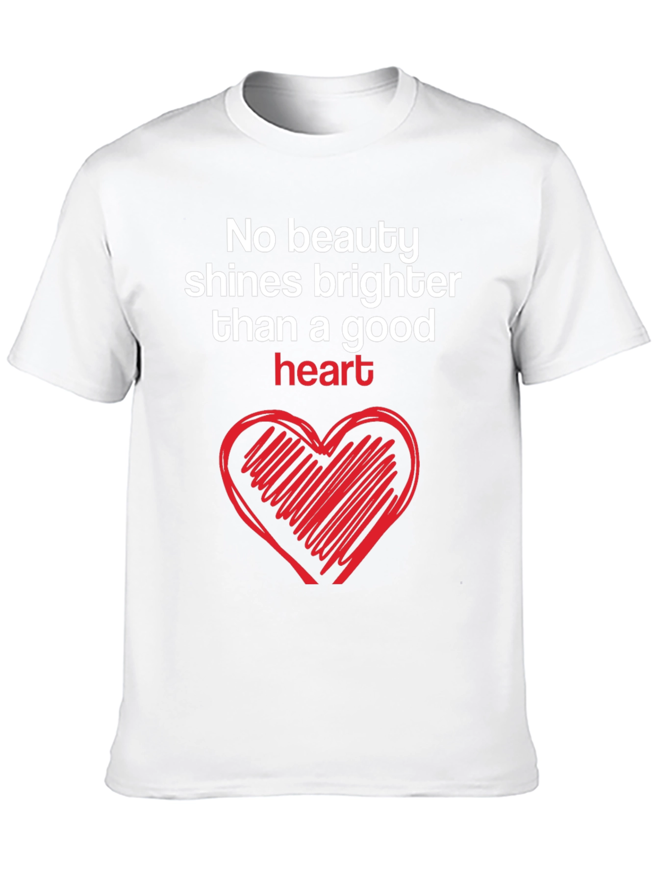 Good Heart Graphic Tee - Inspirational Black T-Shirt