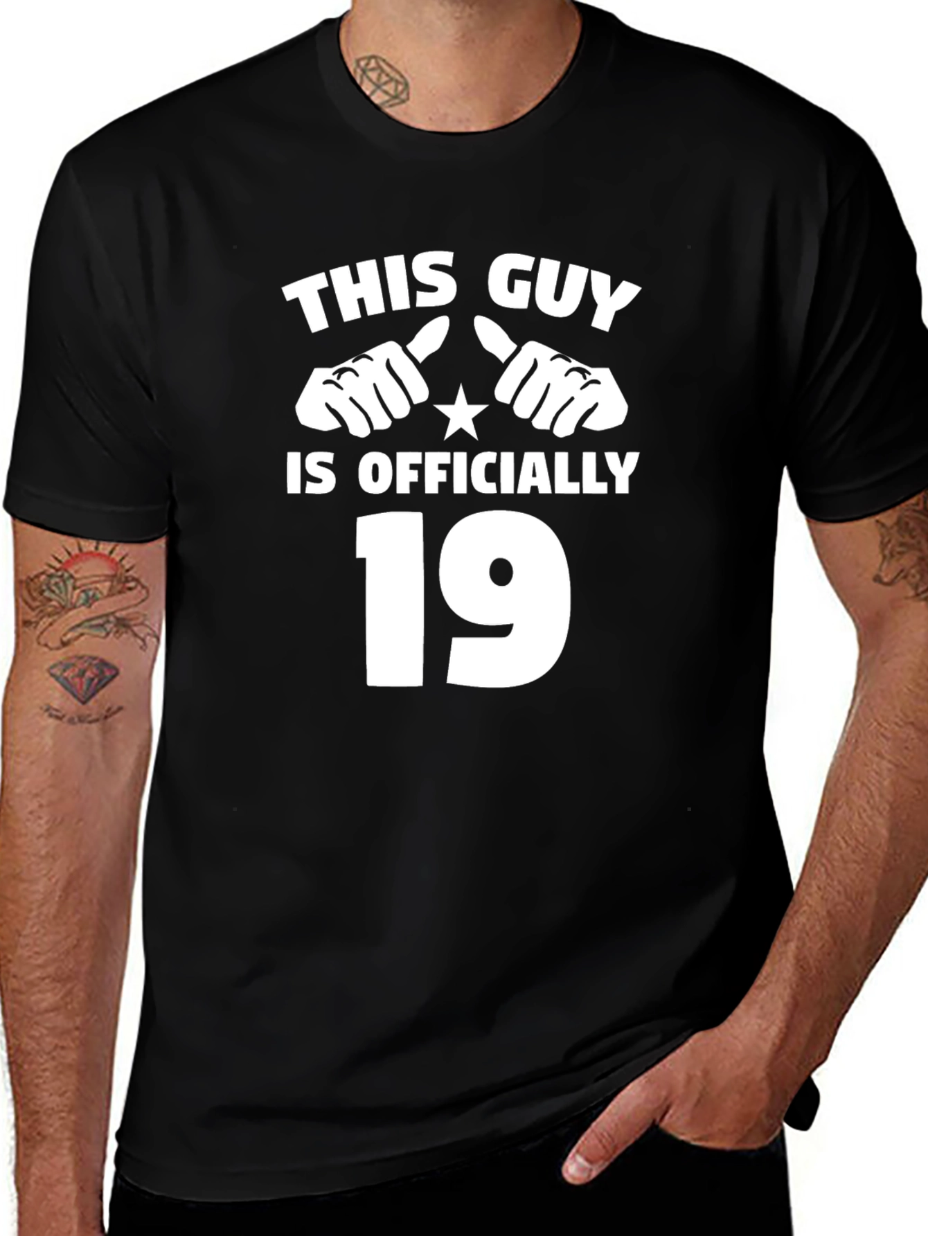 Officially 19 Novelty Graphic Tee