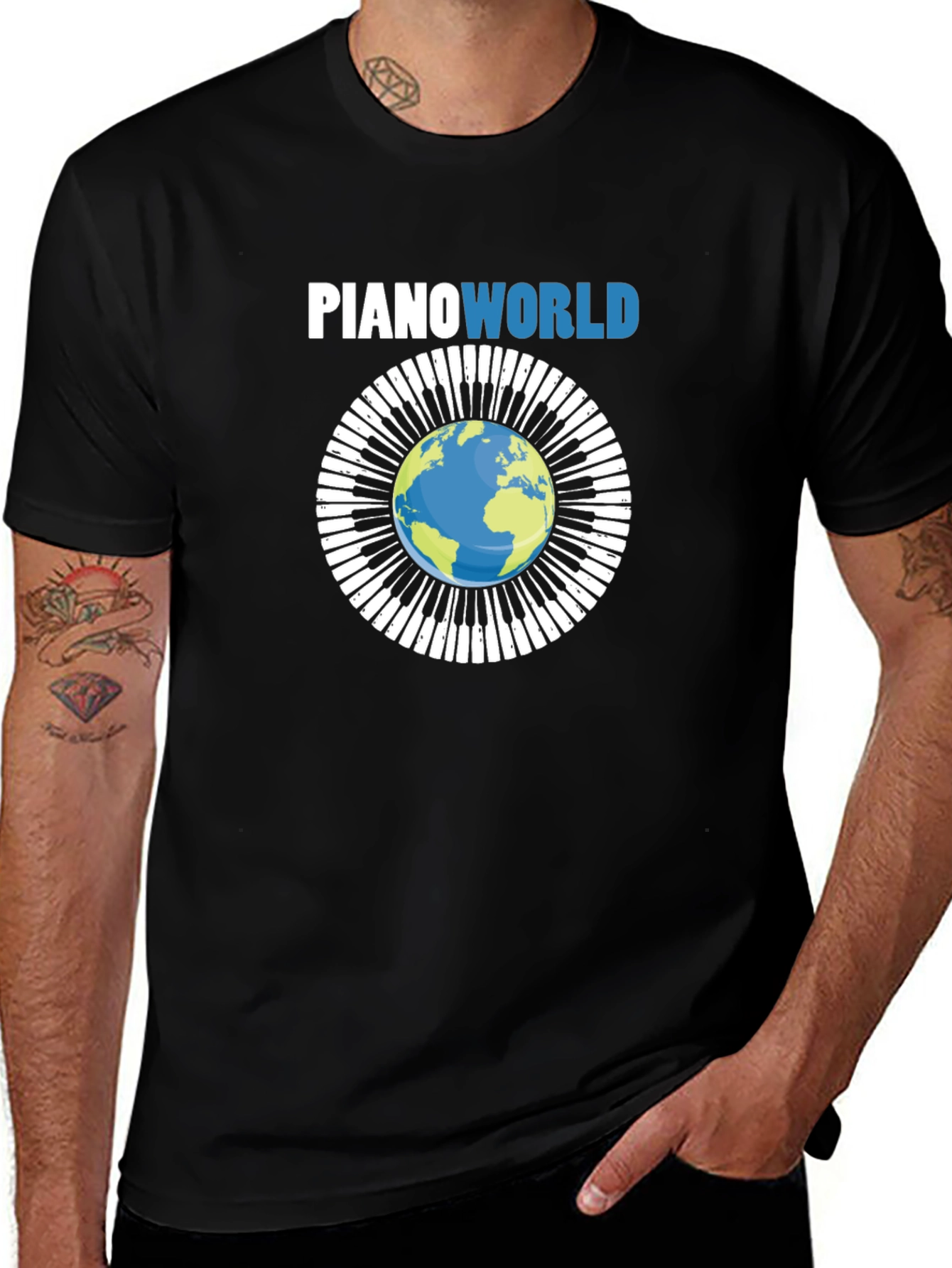 Piano World T-Shirt - Music Lover Tee