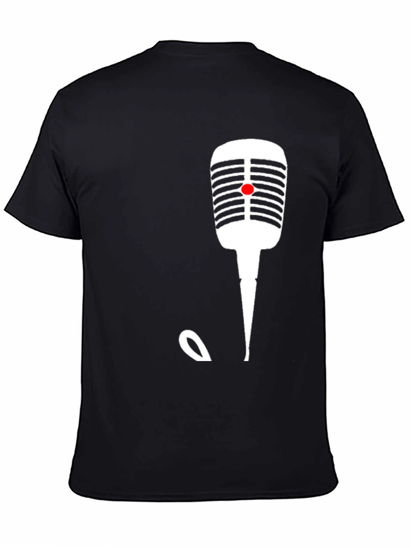 Retro Microphone Graphic T-Shirt - Classic Vocal Tee