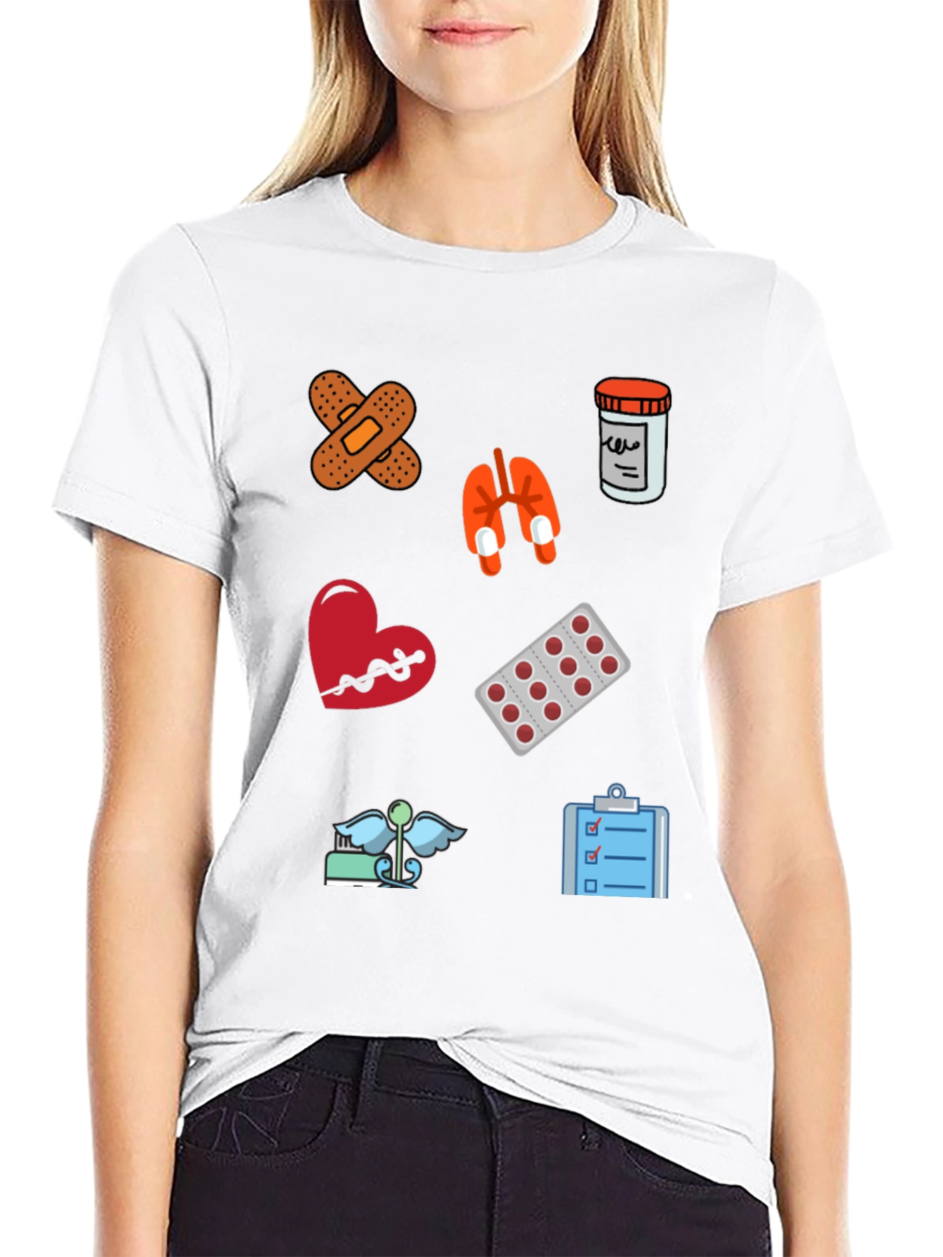 Medical Icon T-Shirt - Doctor Nurse Gift