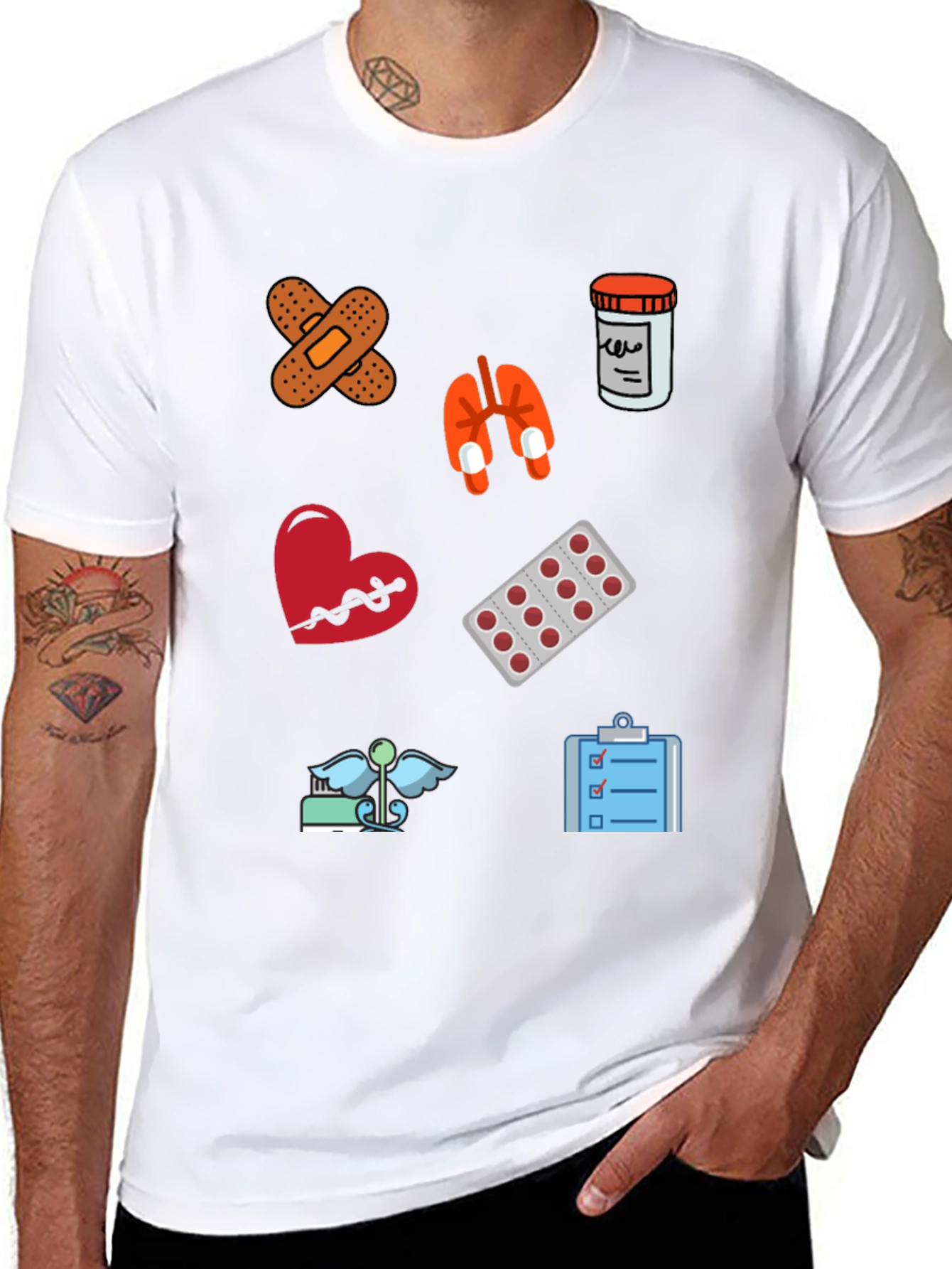 Medical Icon T-Shirt - Doctor Nurse Gift