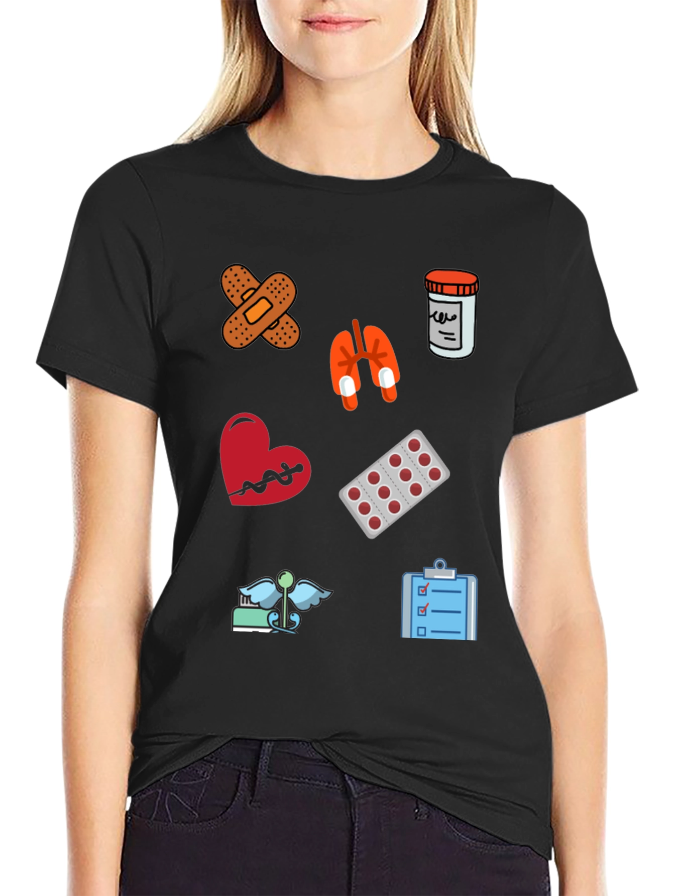 Medical Icon T-Shirt - Doctor Nurse Gift