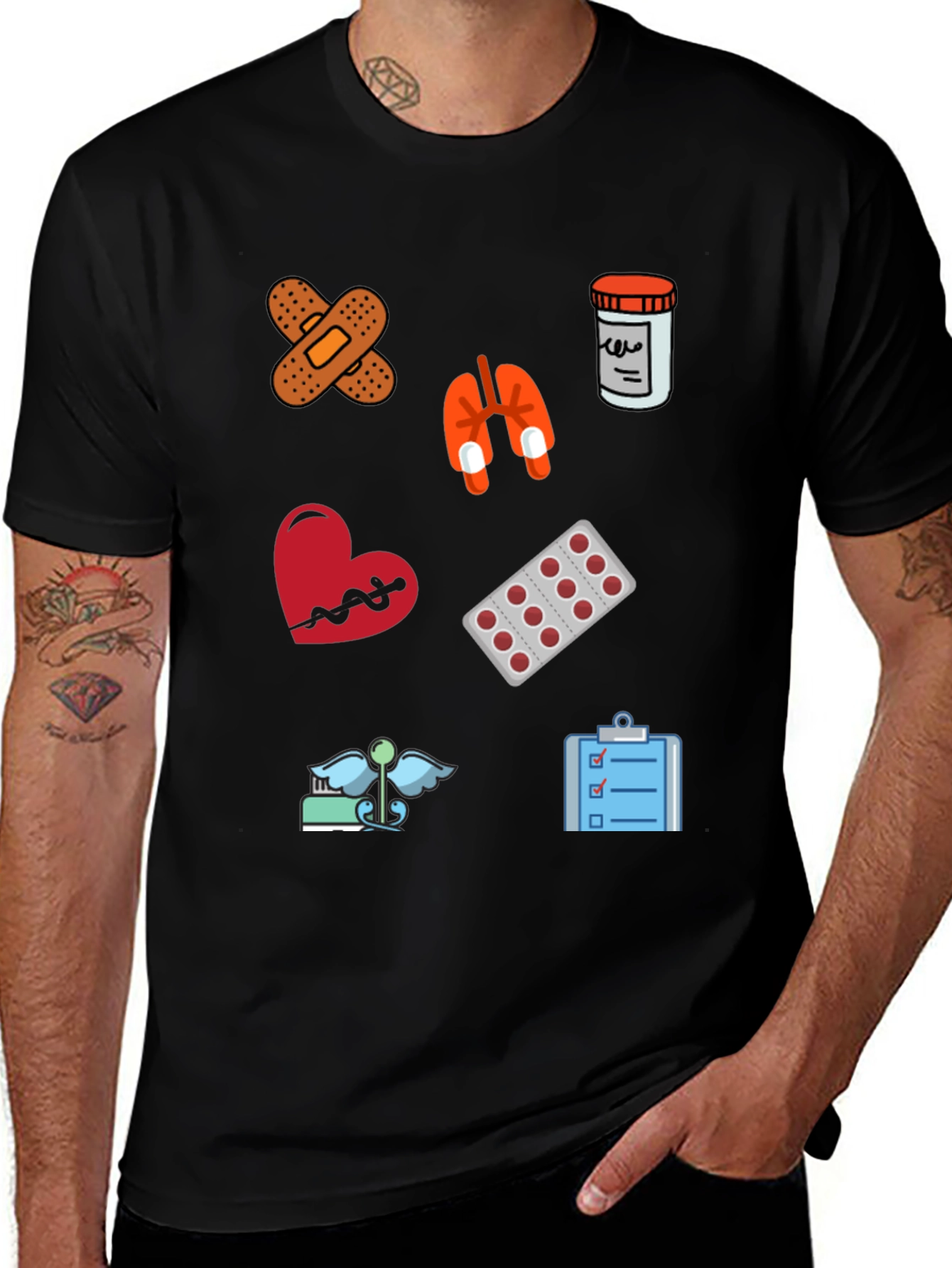 Medical Icon T-Shirt - Doctor Nurse Gift