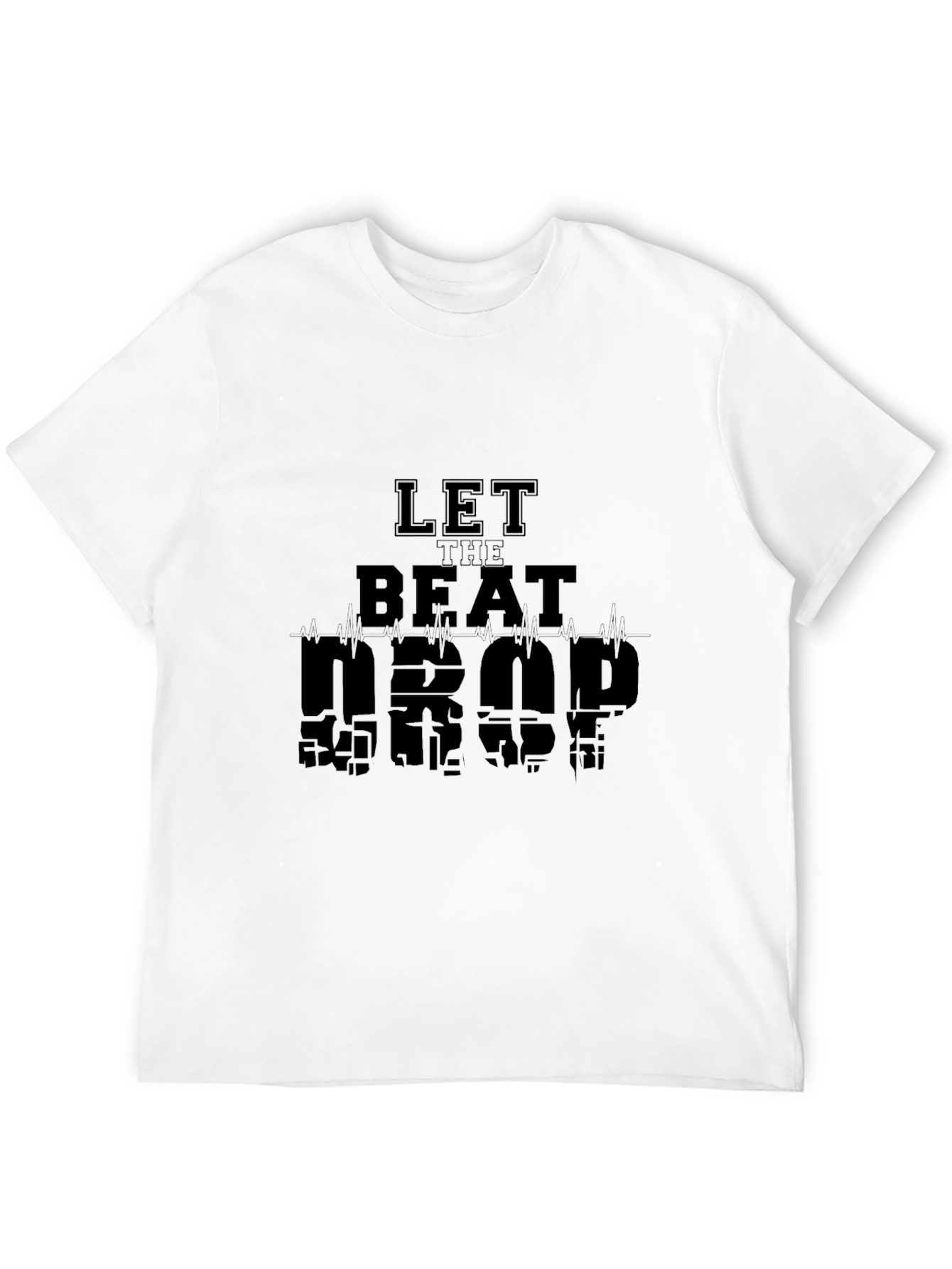 Let the Beat Drop Graphic Tee - Black