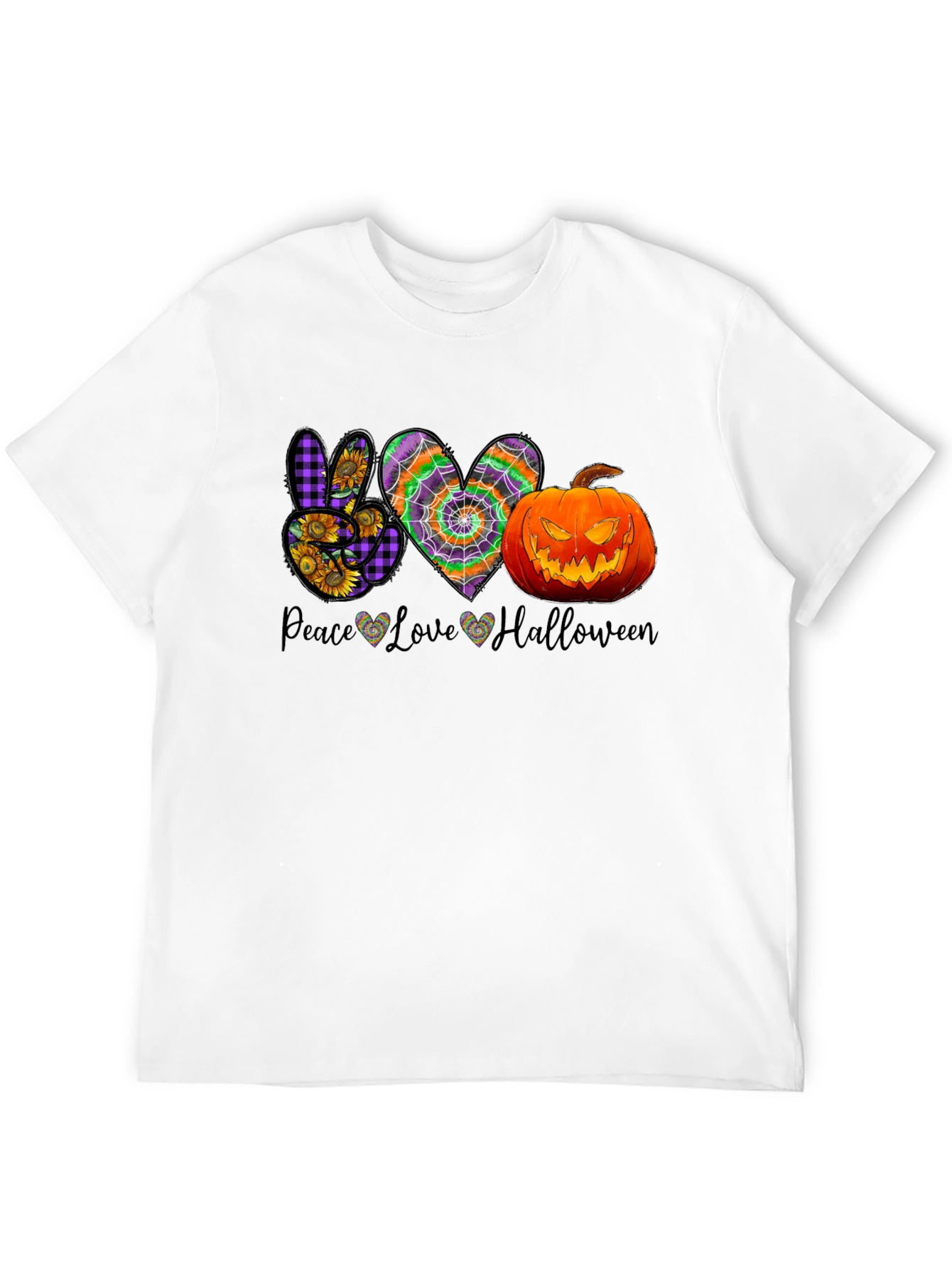 Peace Love Halloween T-Shirt