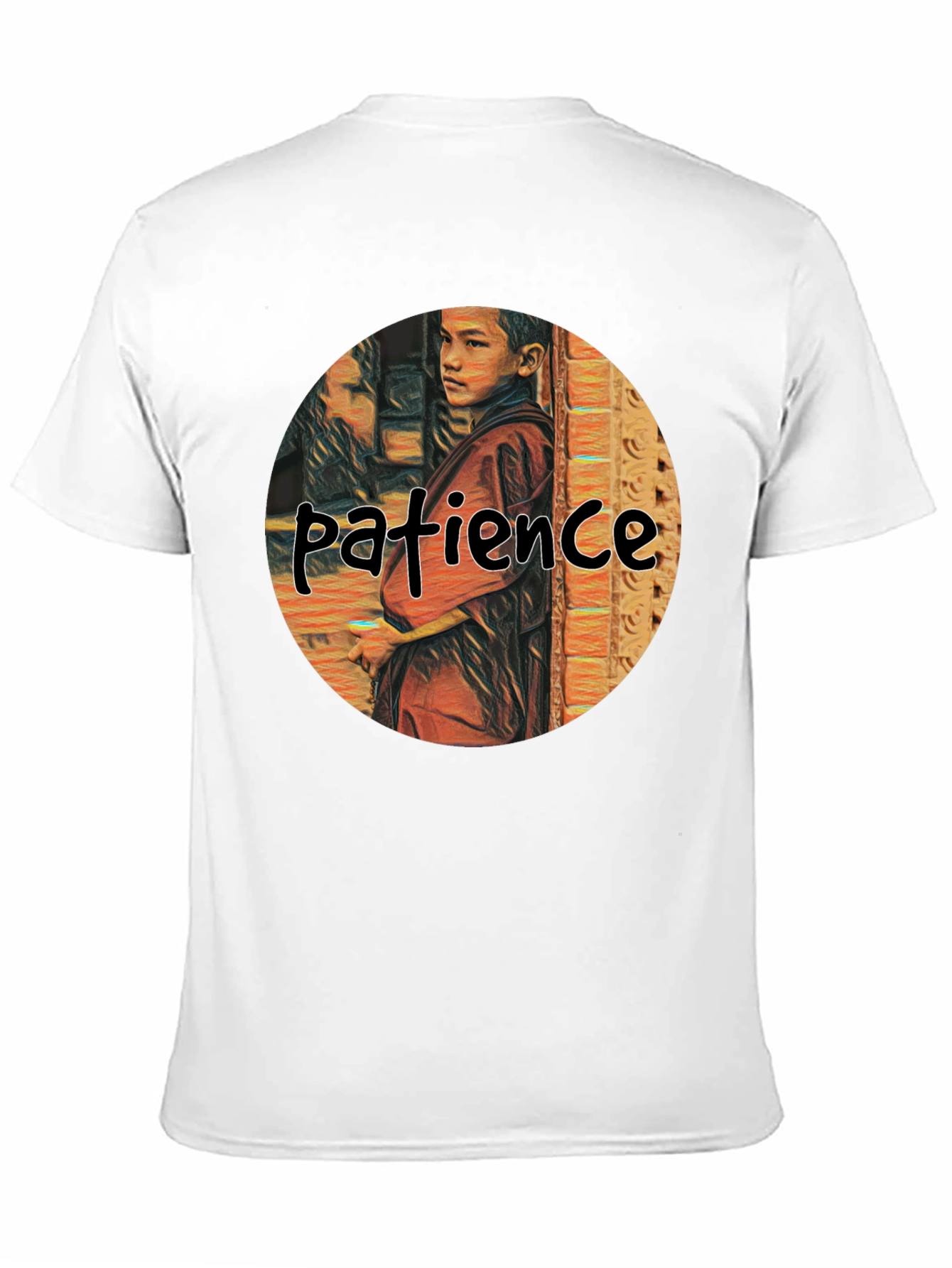 Patience Graphic Print Crew Neck T-Shirt