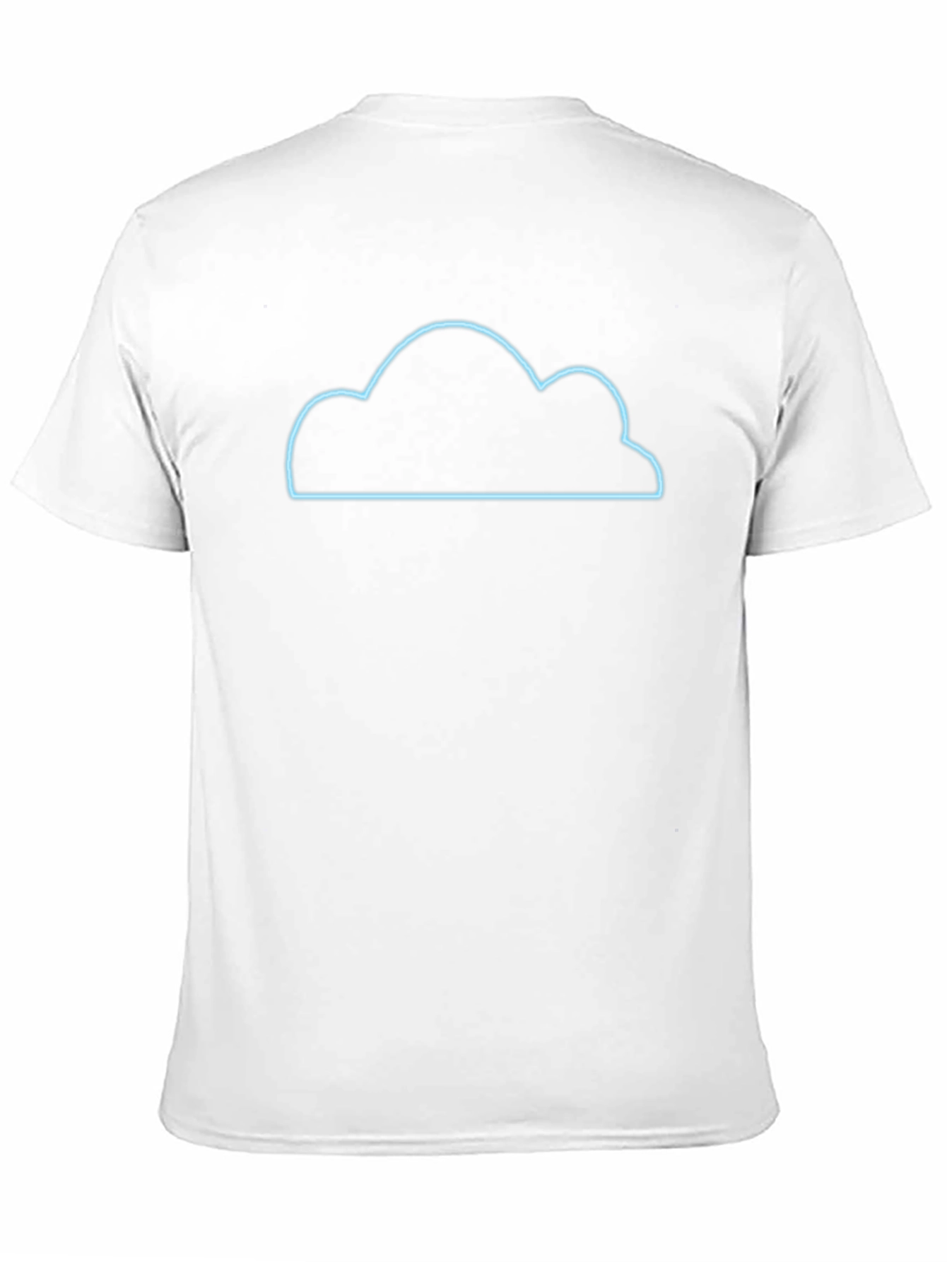 Neon Cloud Graphic Tee - Stylish Black Cotton T-Shirt