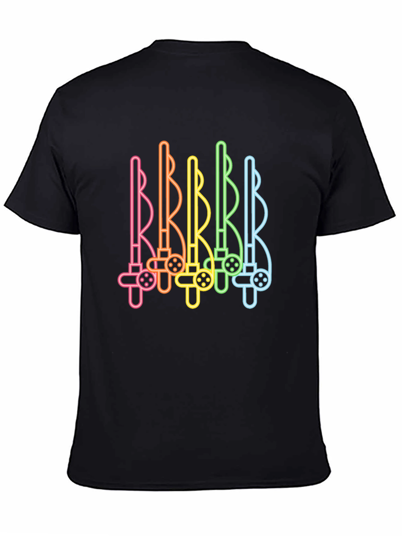 Rainbow Fishing Rods Graphic Tee