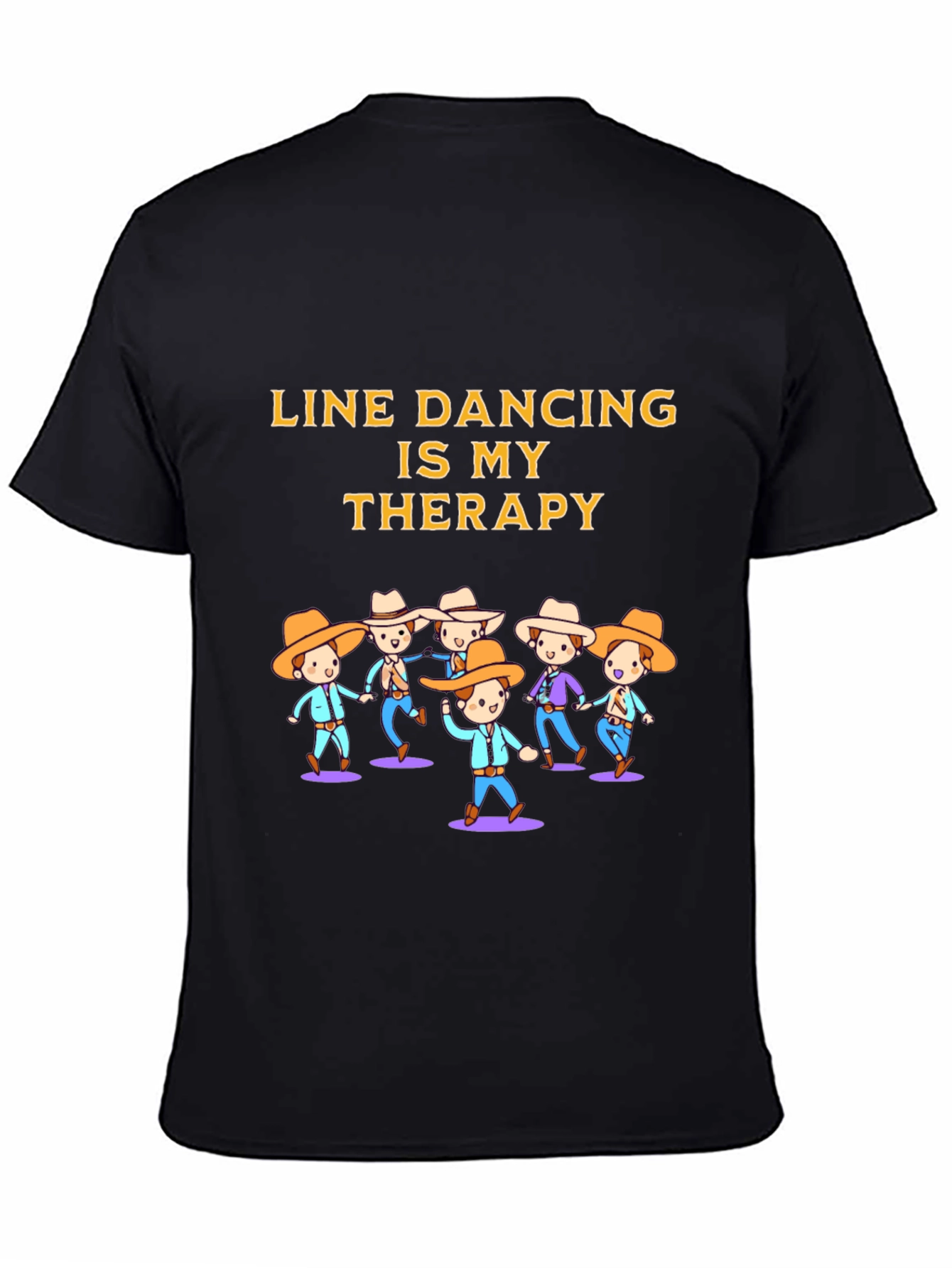 Line Dancing Therapy Graphic T-Shirt