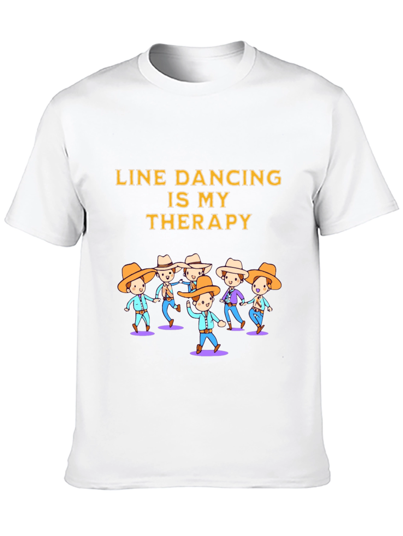 Line Dancing Therapy Graphic T-Shirt